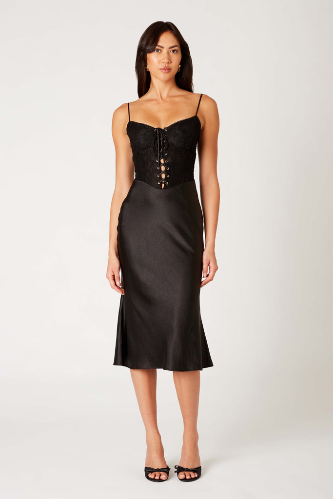 Frank Dress in black front view