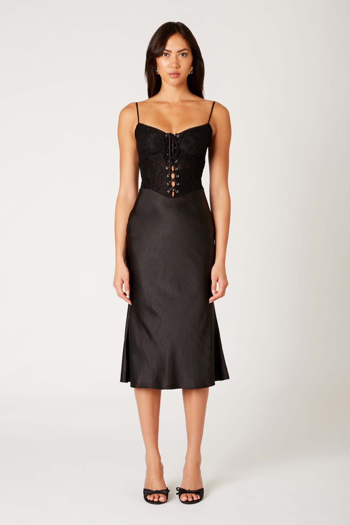 Frank Dress in black front view