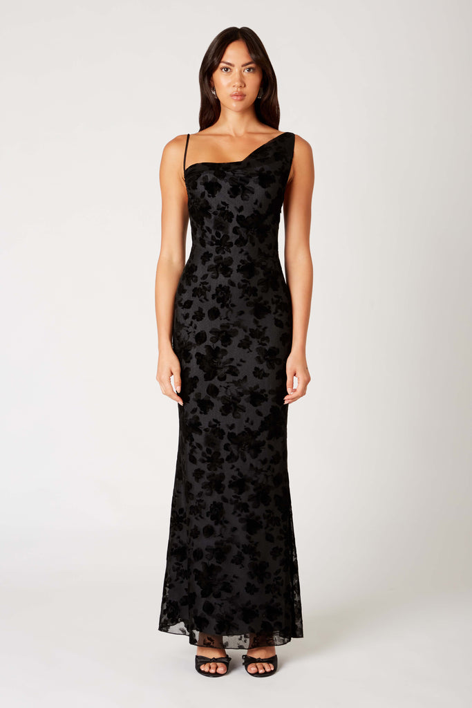 Roberto Dress in black front view