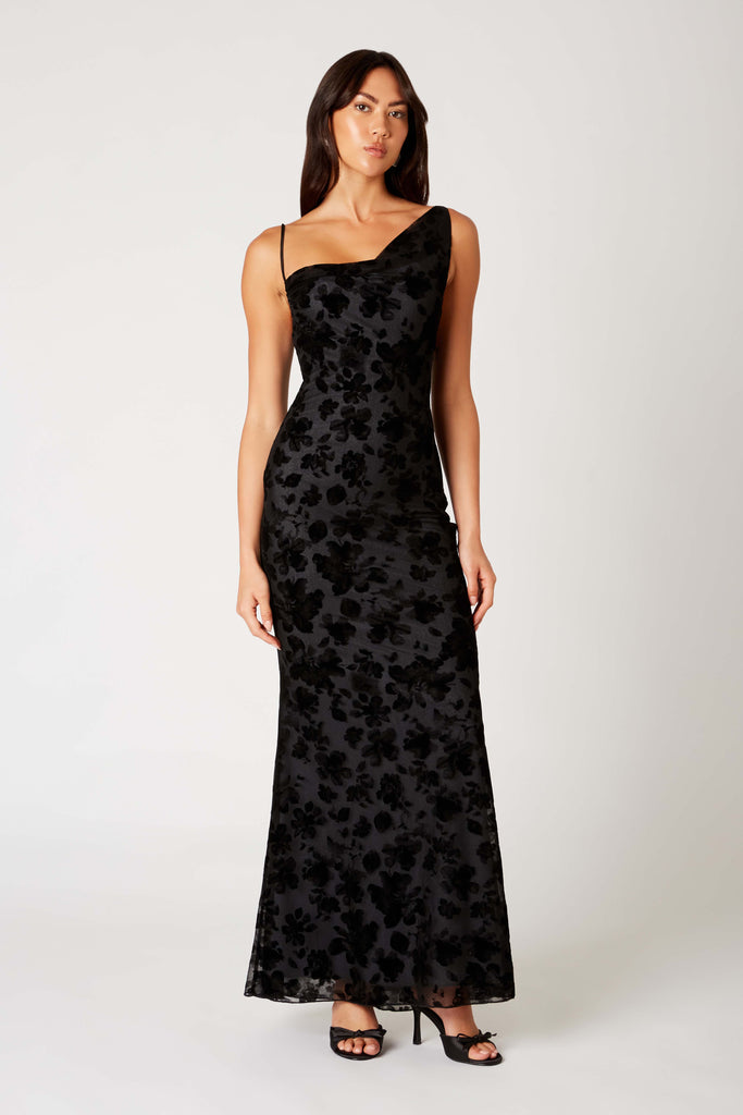 Roberto Dress in black front view