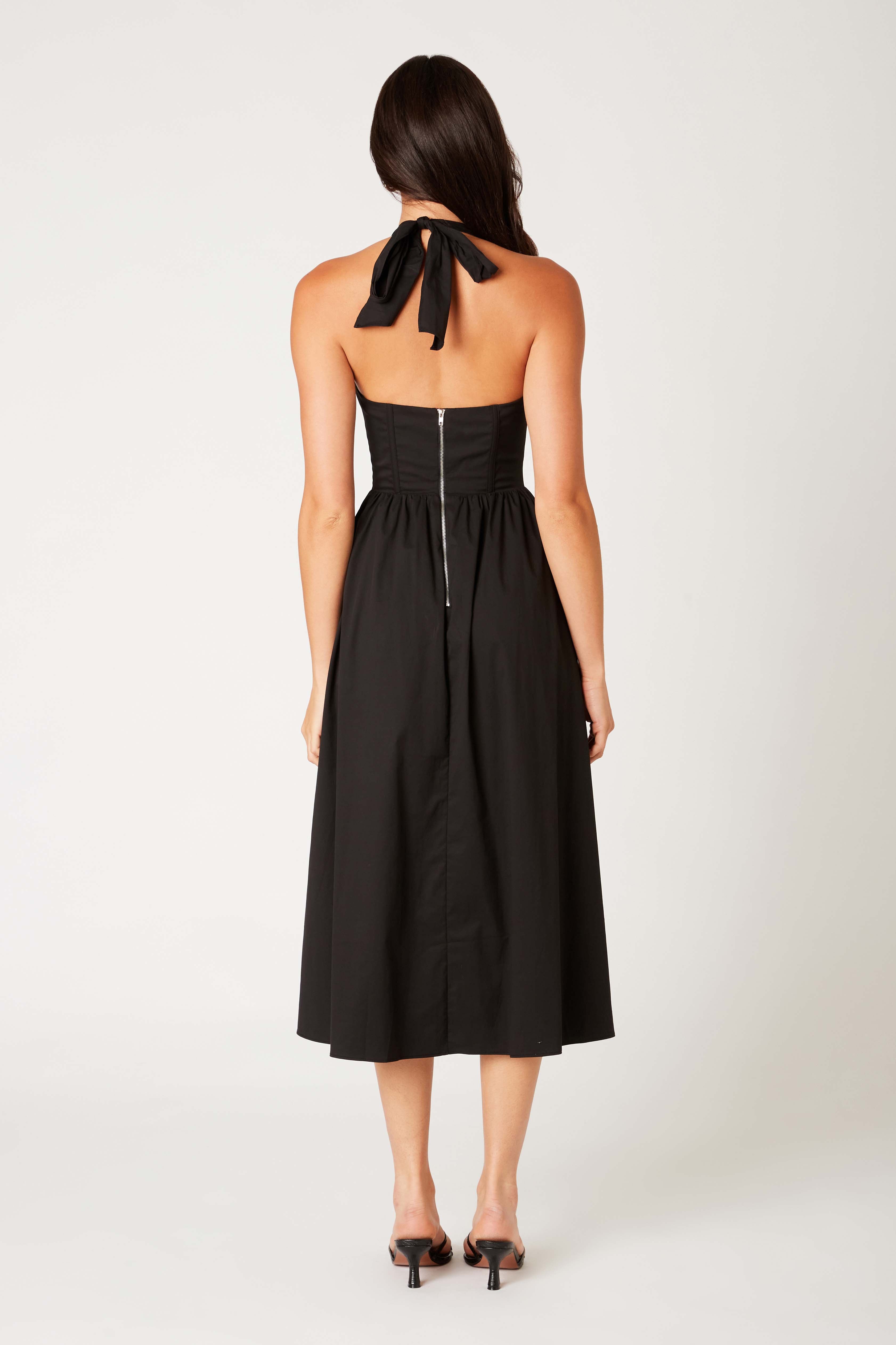 Rio Dress in black back view