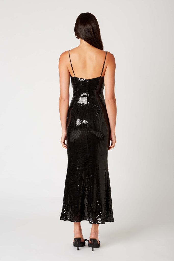 Hawk Dress in black back view