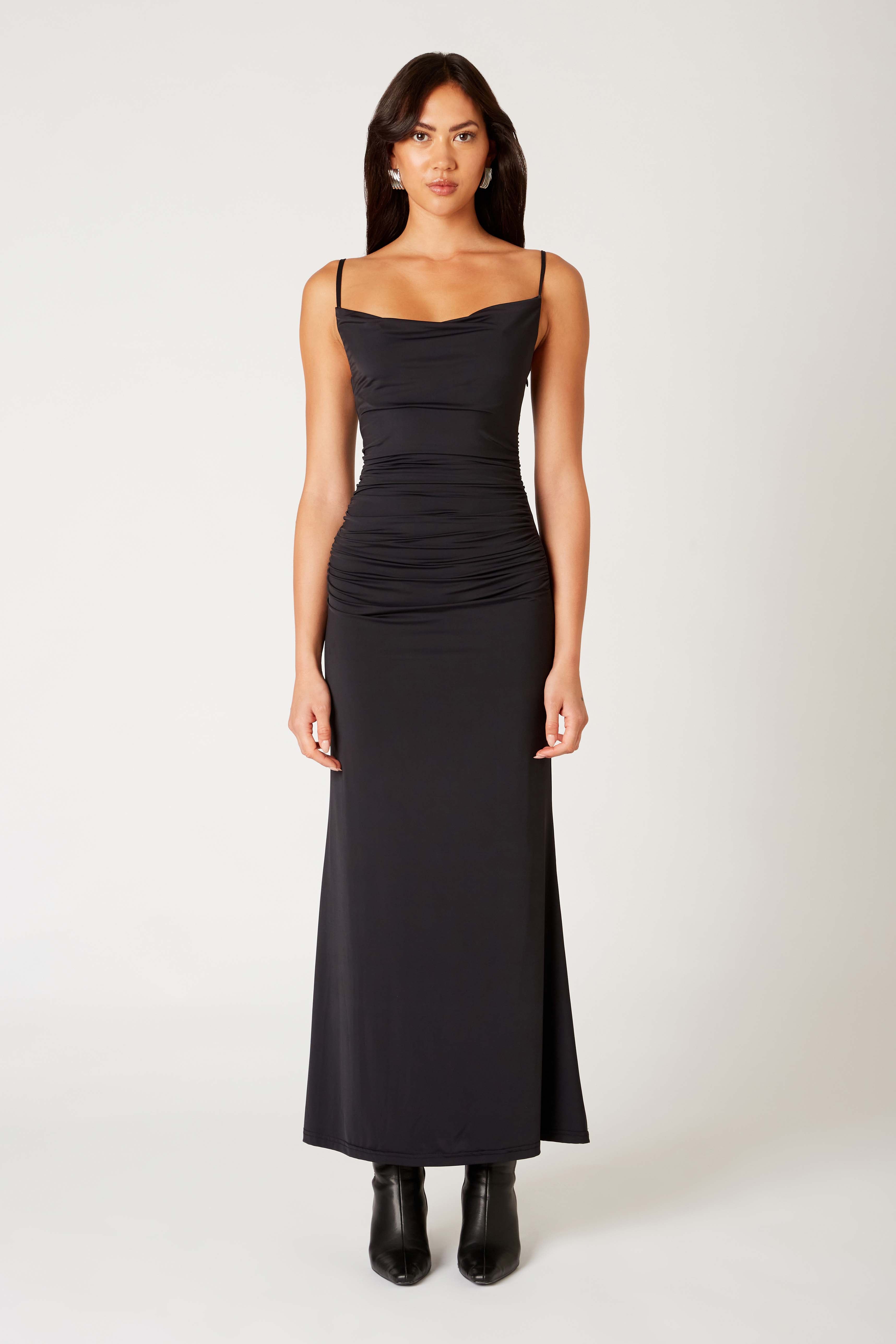Ina Dress in black front view