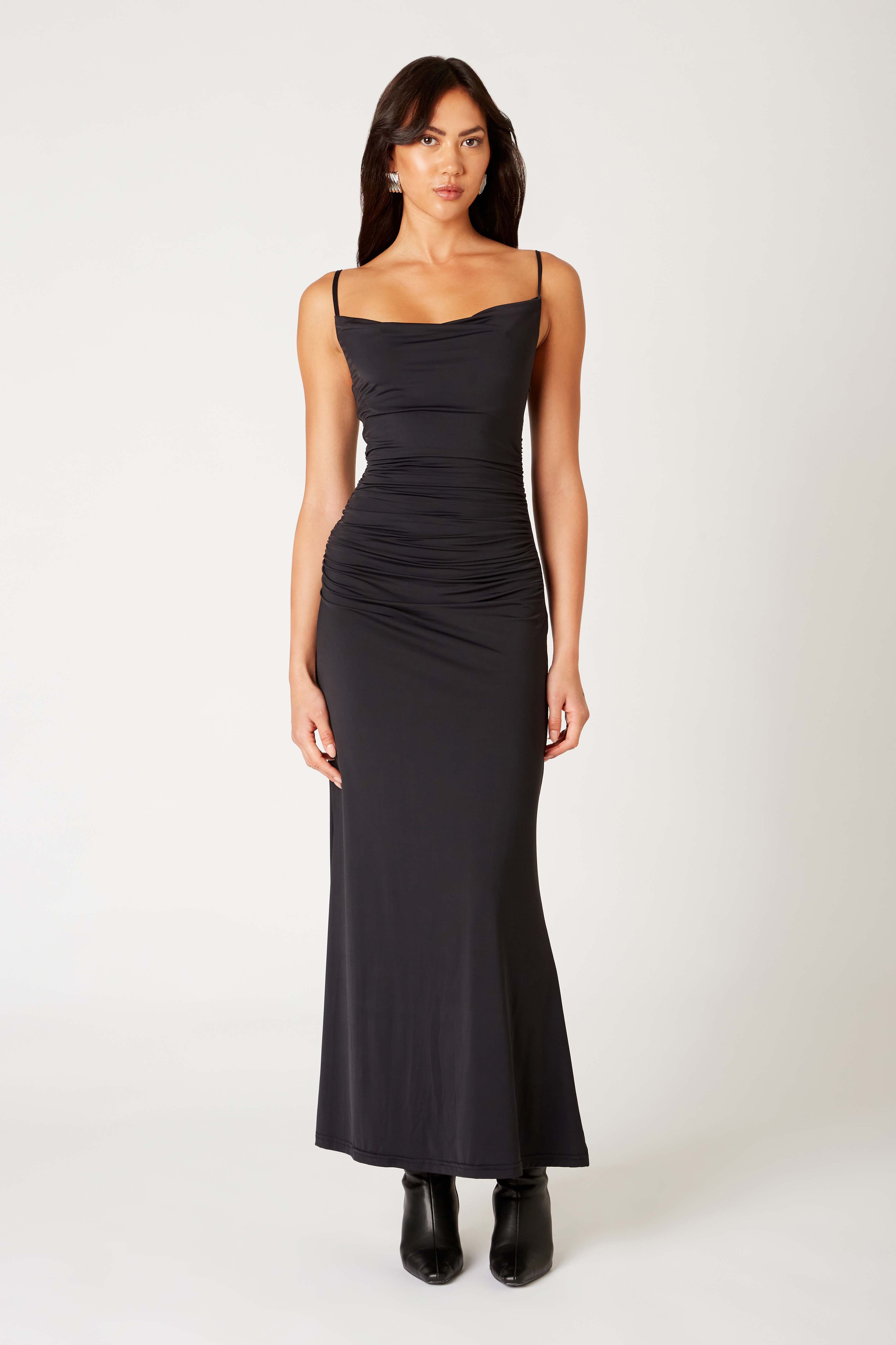 Ina Dress in black front view