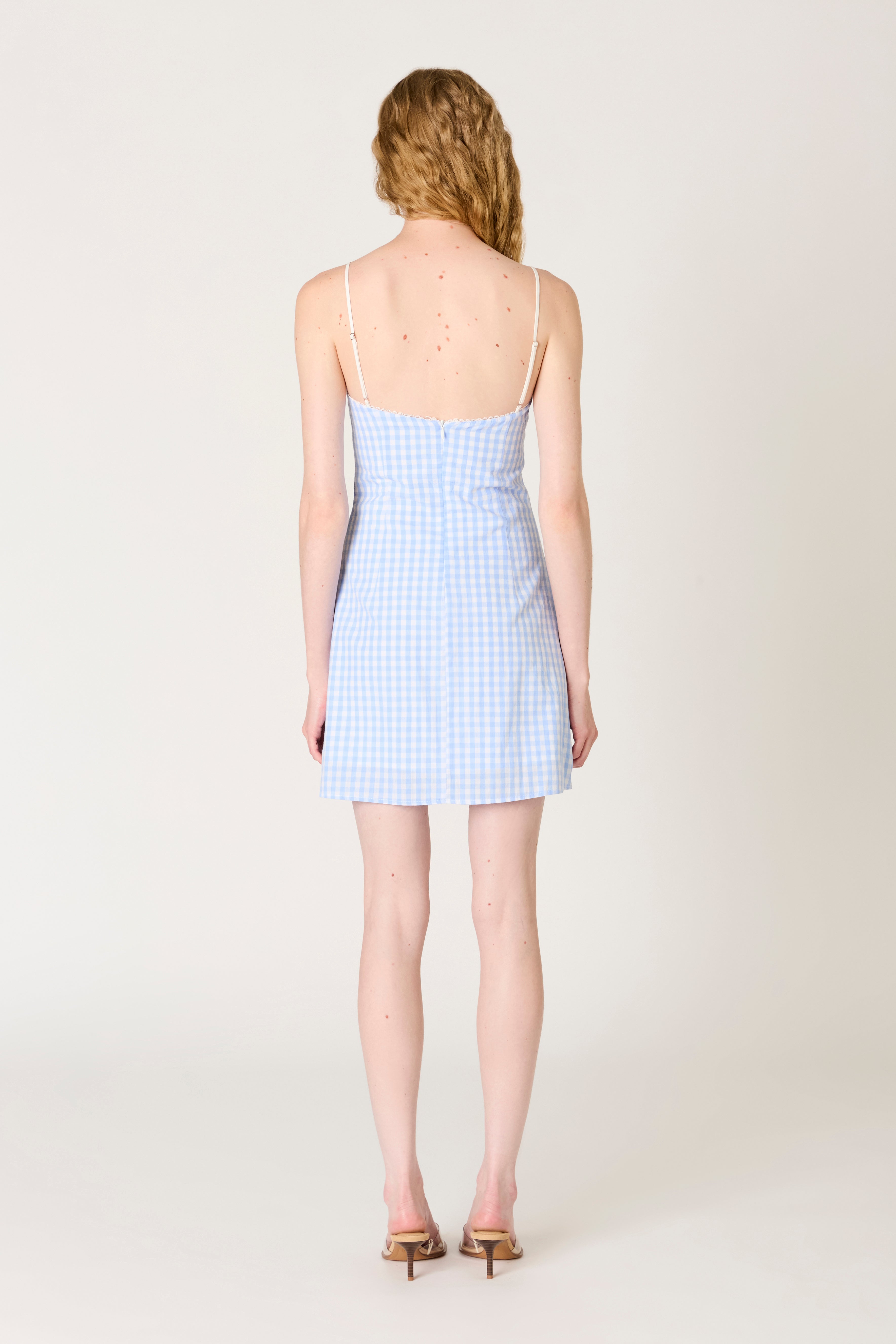 Serrano Dress in chambray back view