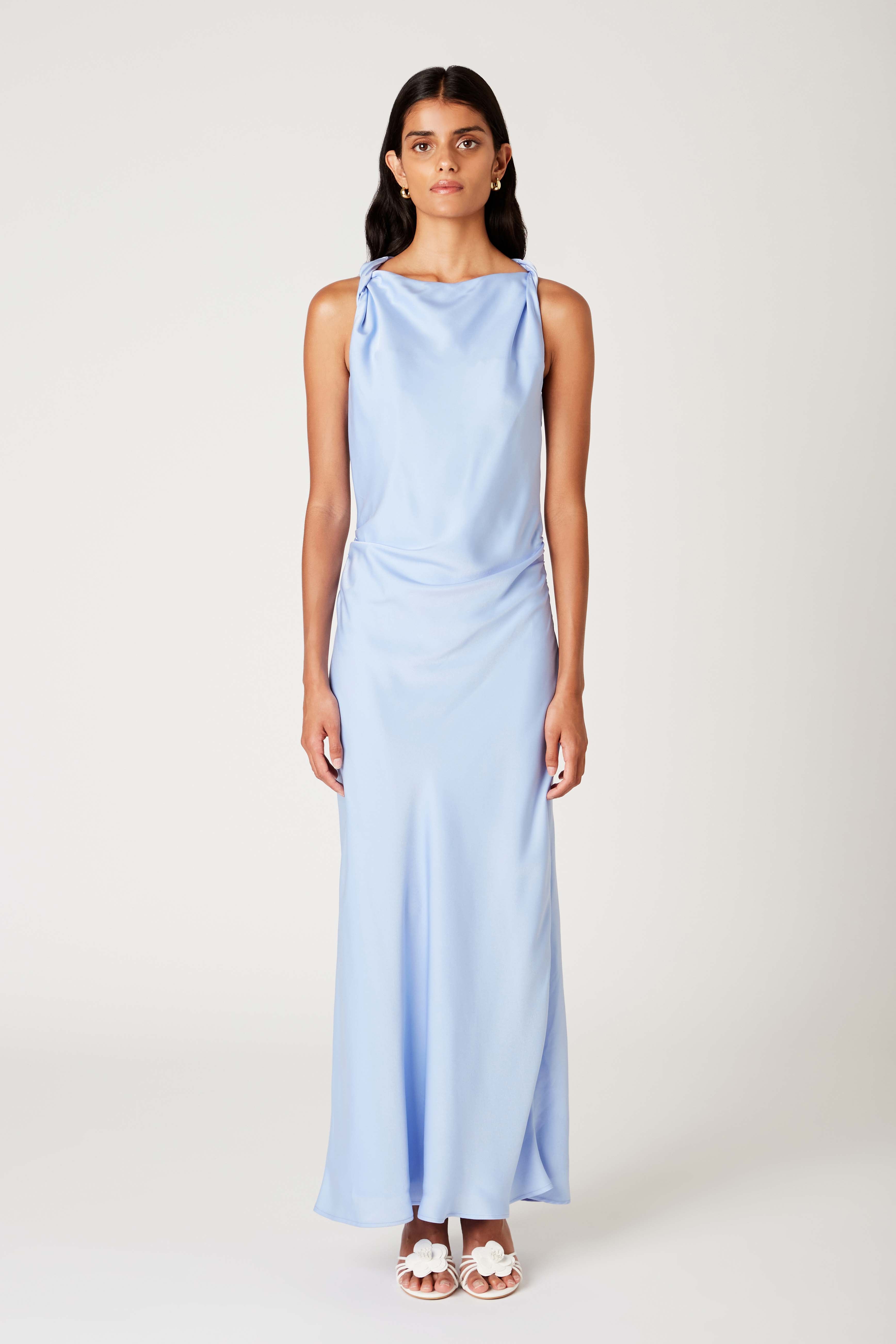 Meyer Dress in peri front view