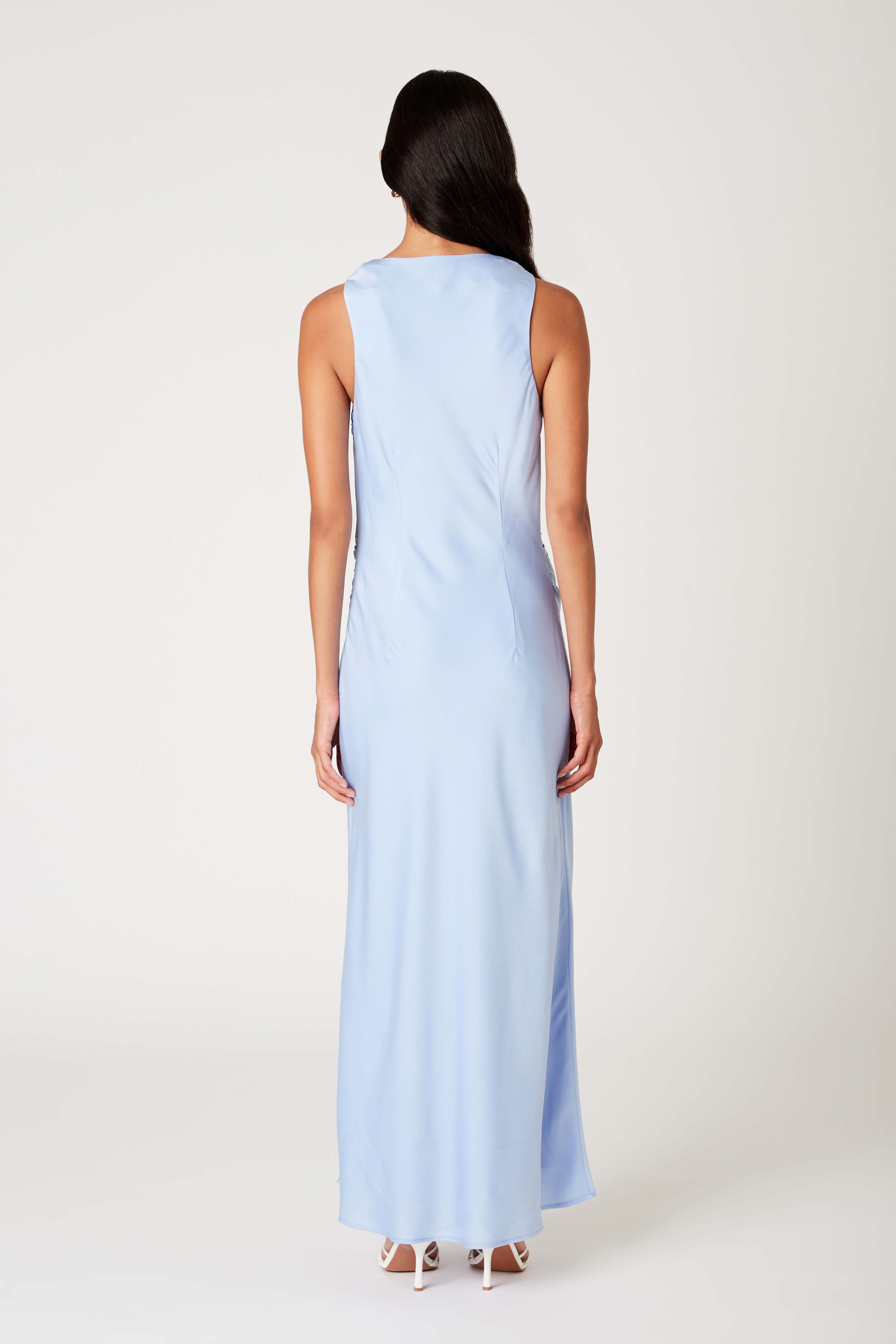 Meyer Dress in peri back view