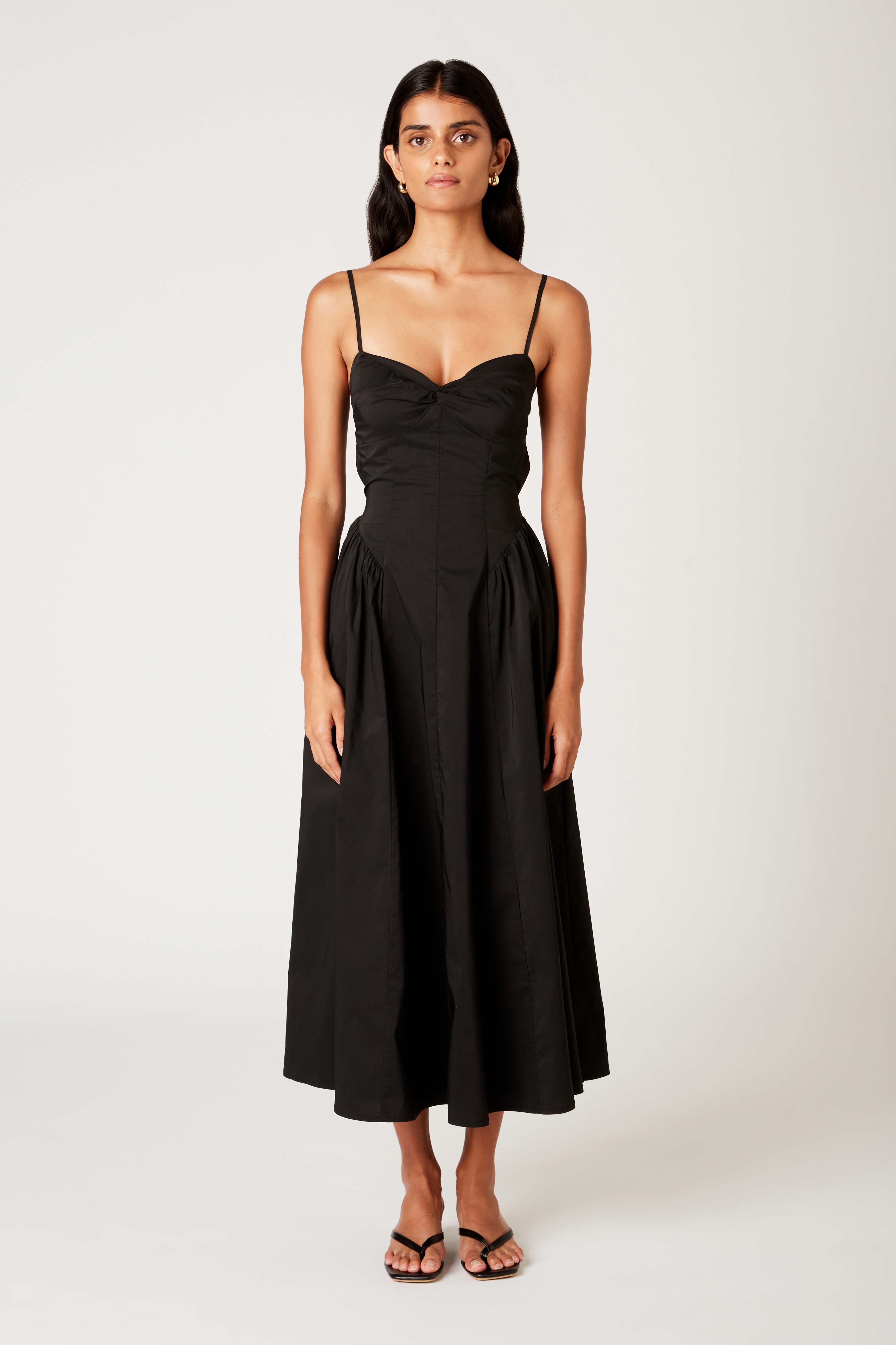 Destene Dress in black front view