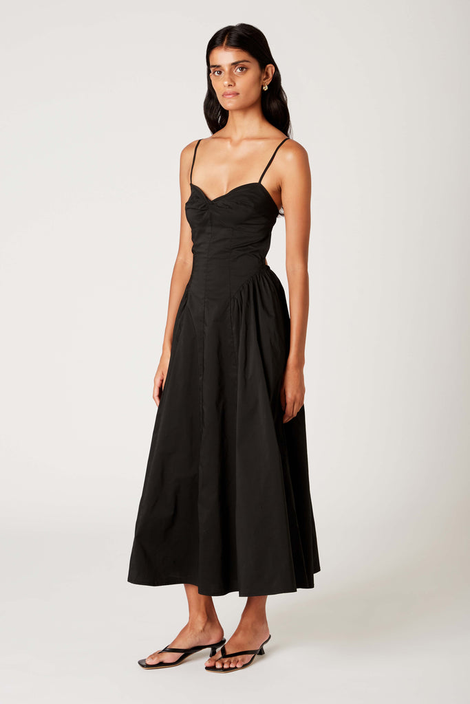 Destene Dress in black side view