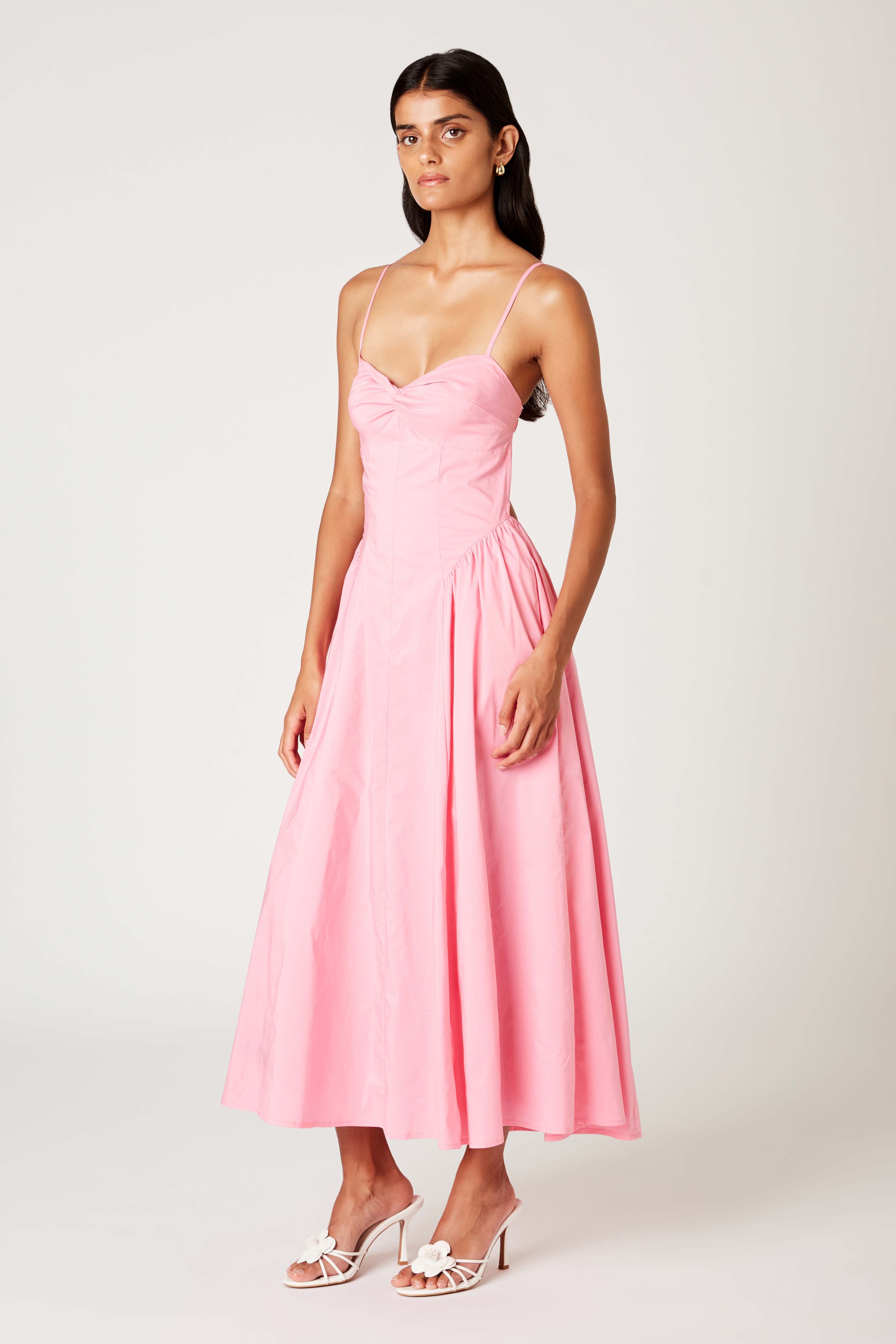 Destene Dress in bon bon side view