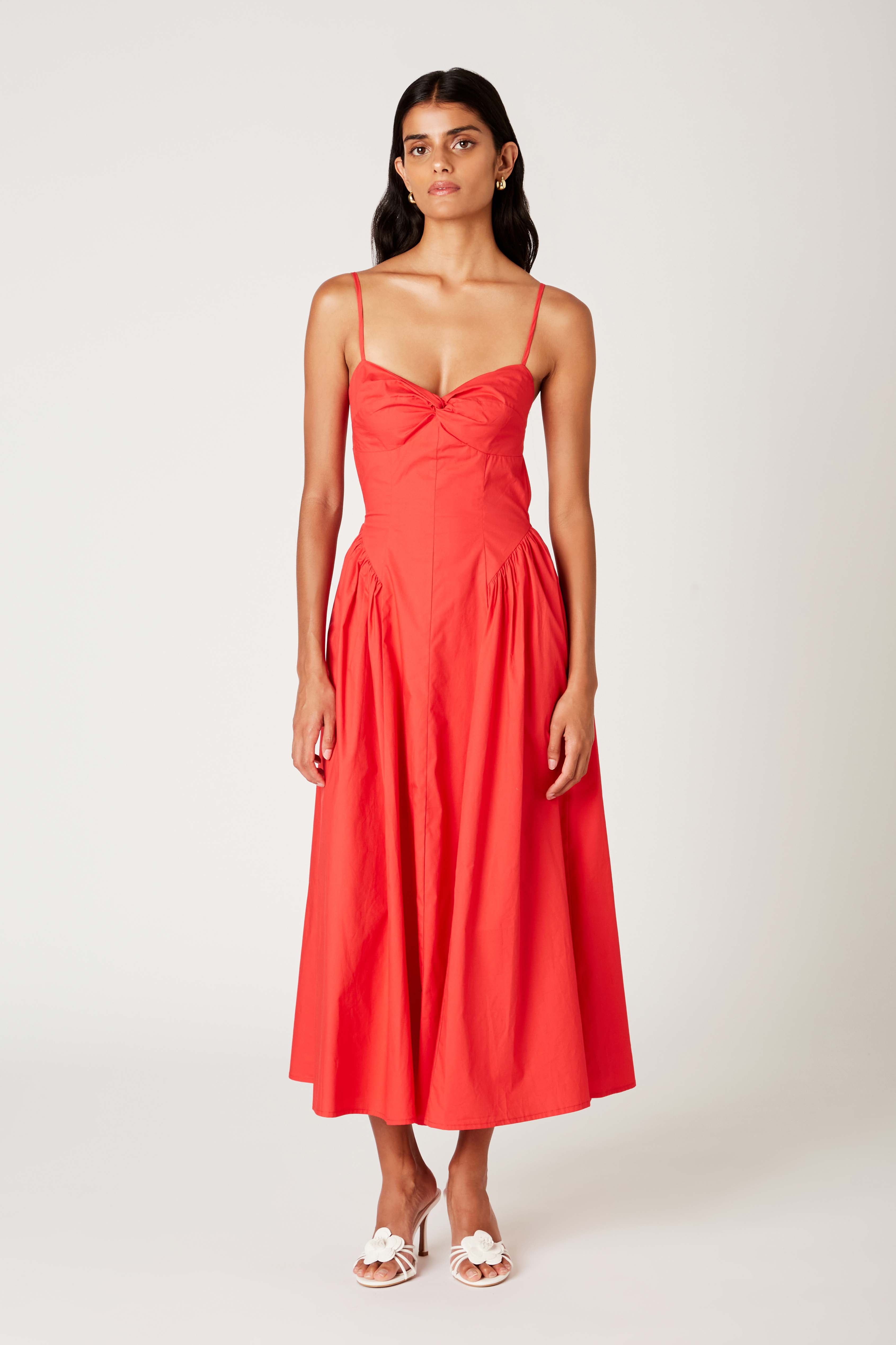 Destene Dress in cherry front view