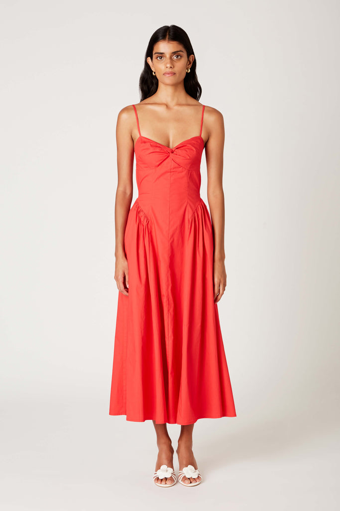 Destene Dress in cherry front view