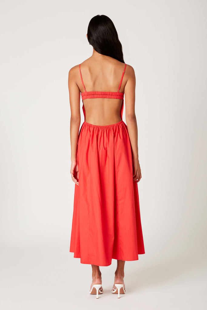 Destene Dress in cherry back view