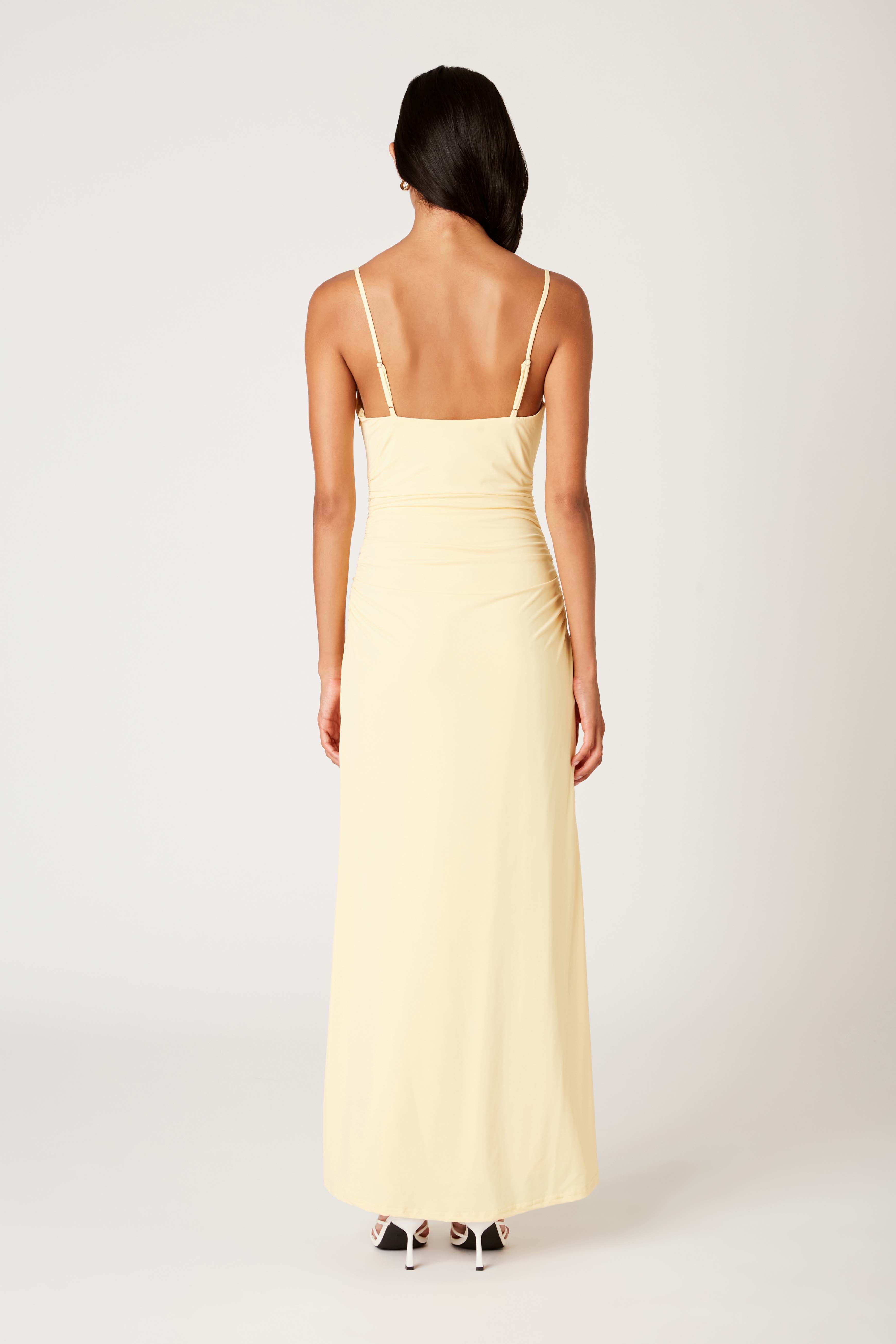 Ina Dress in butter back view