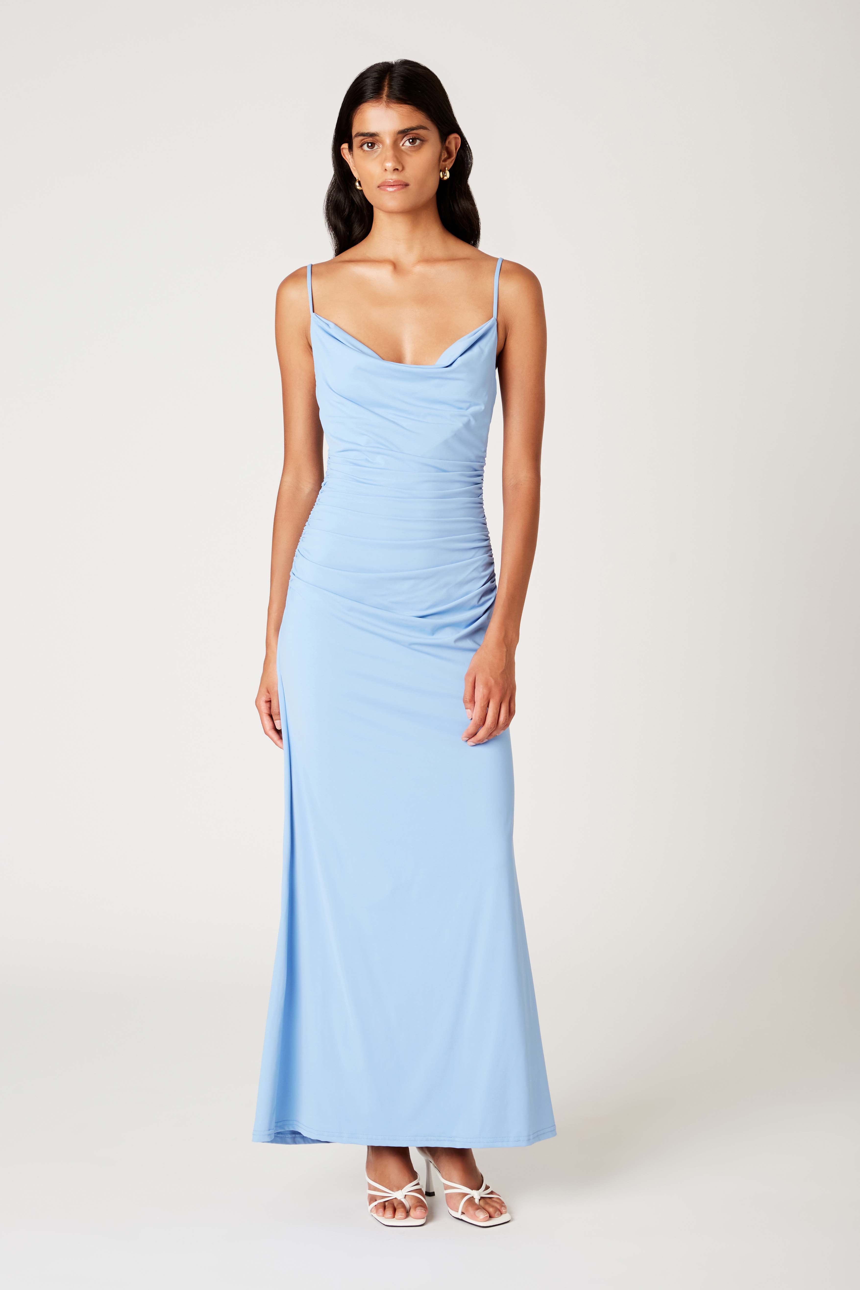 Ina Dress in lake front view 