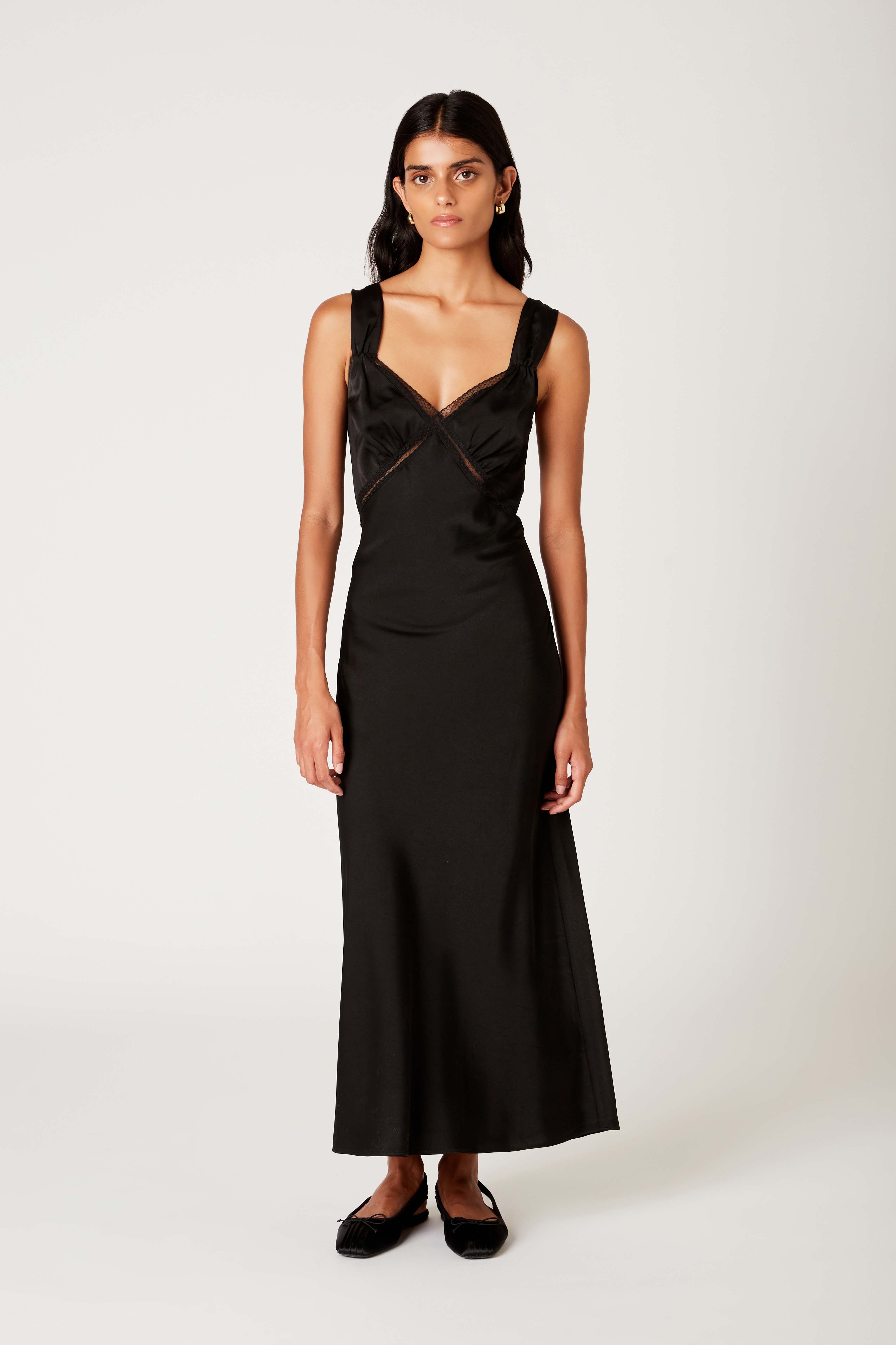 スーツ・フォーマル・ドレス key neck embroidery dress ANDRESD Niana Rosario Dress – NIA