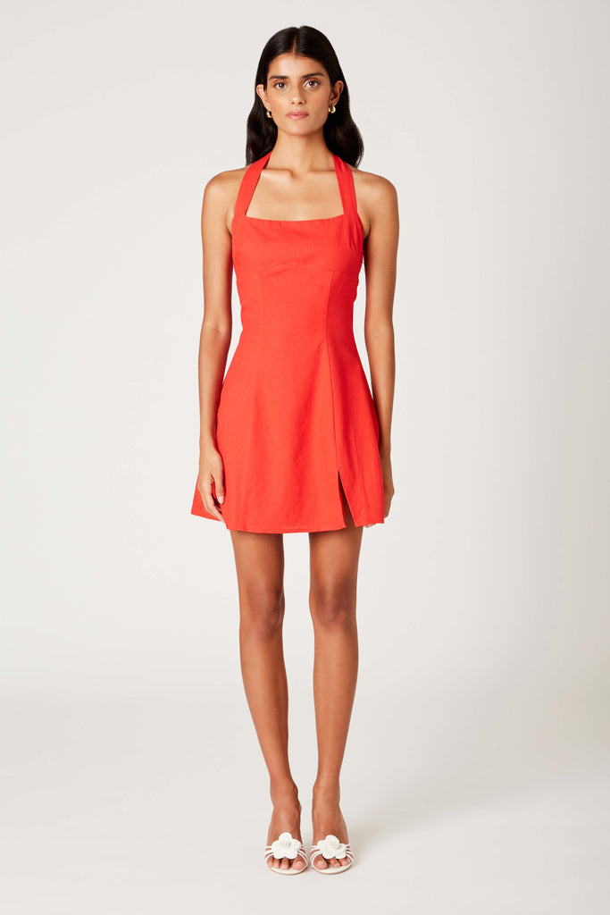 Emil Dress in cherry front view