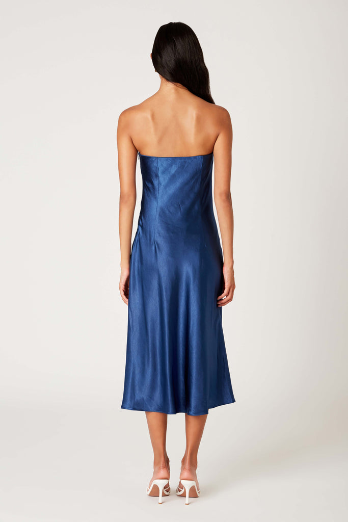 Carolyn Dress in navy back view