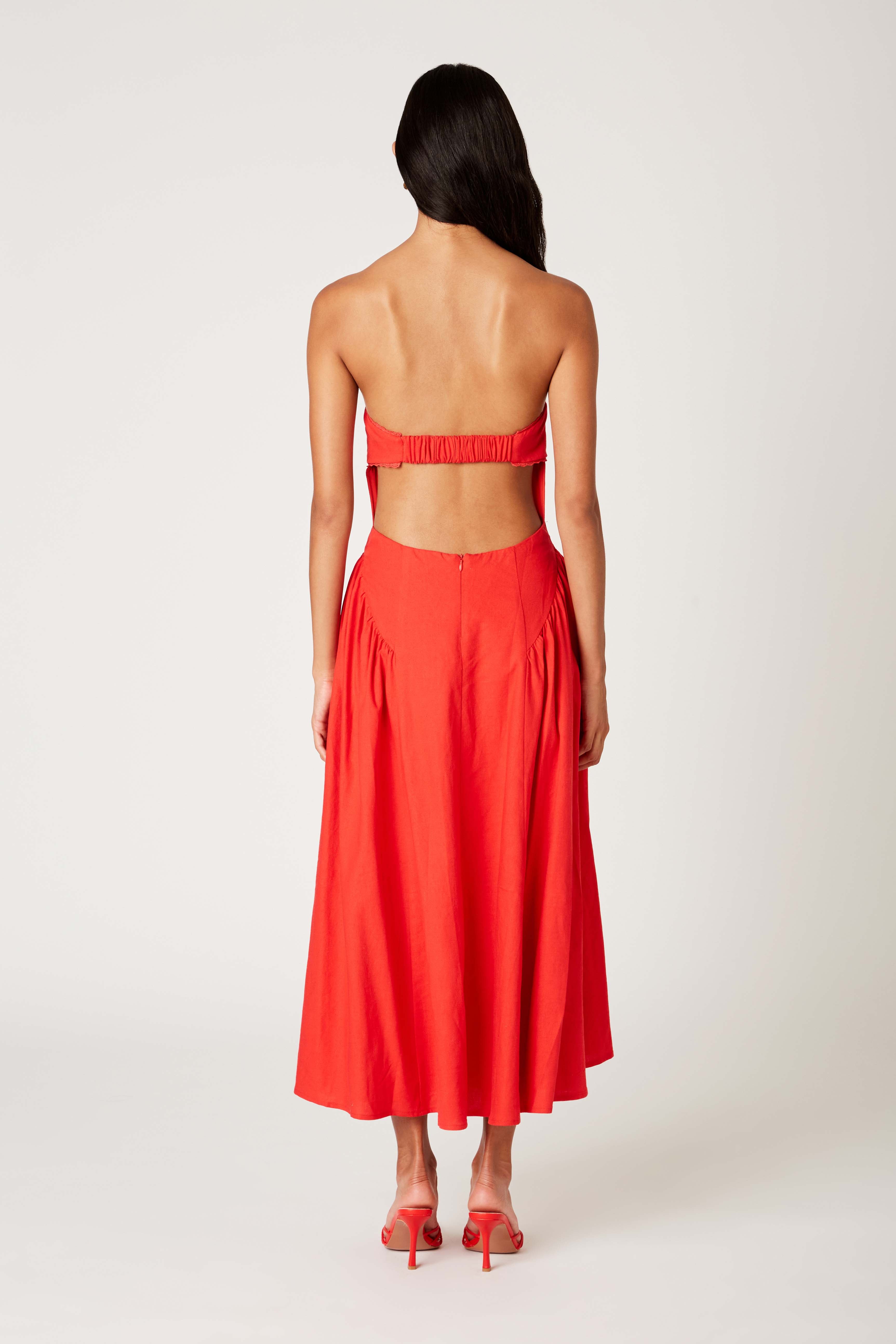 Anne Dress in cherry back view