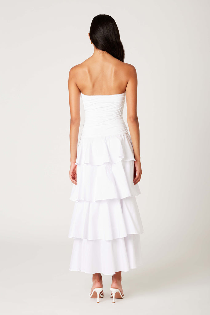 Mathilda Dress in white back view