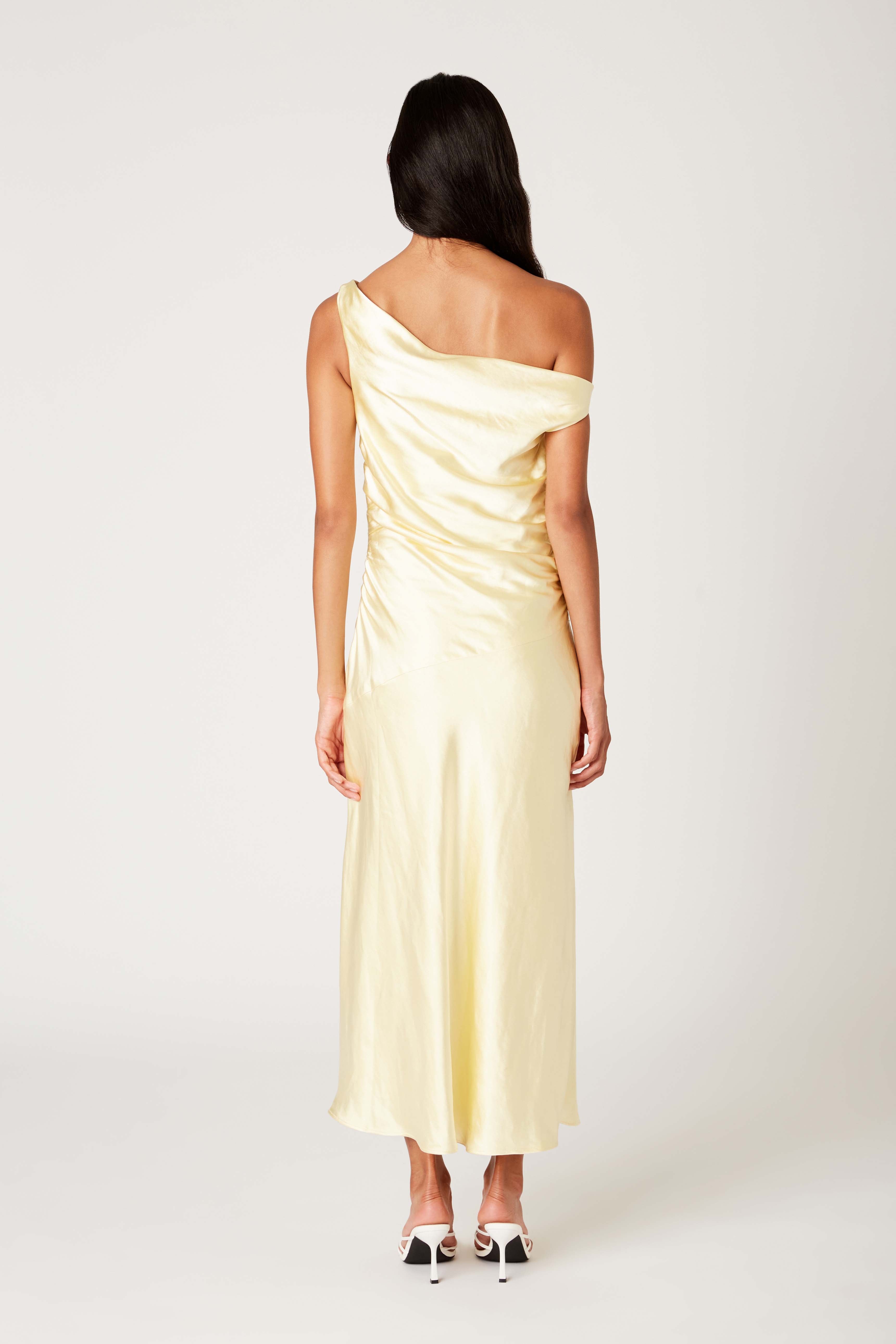 Tori Dress in butter back view