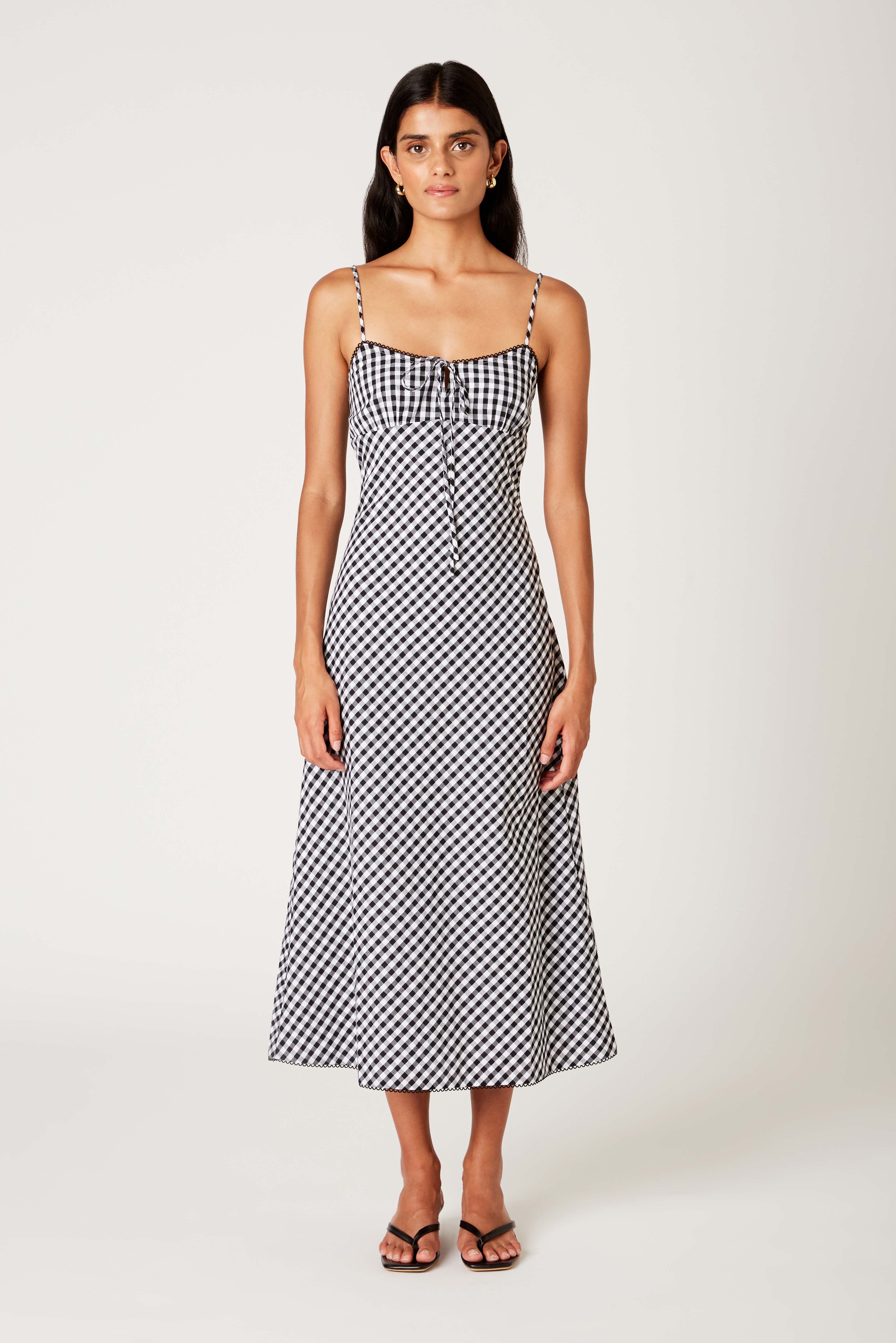 Kris Dress in black front view