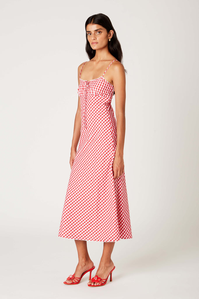 Kris Dress in red side view