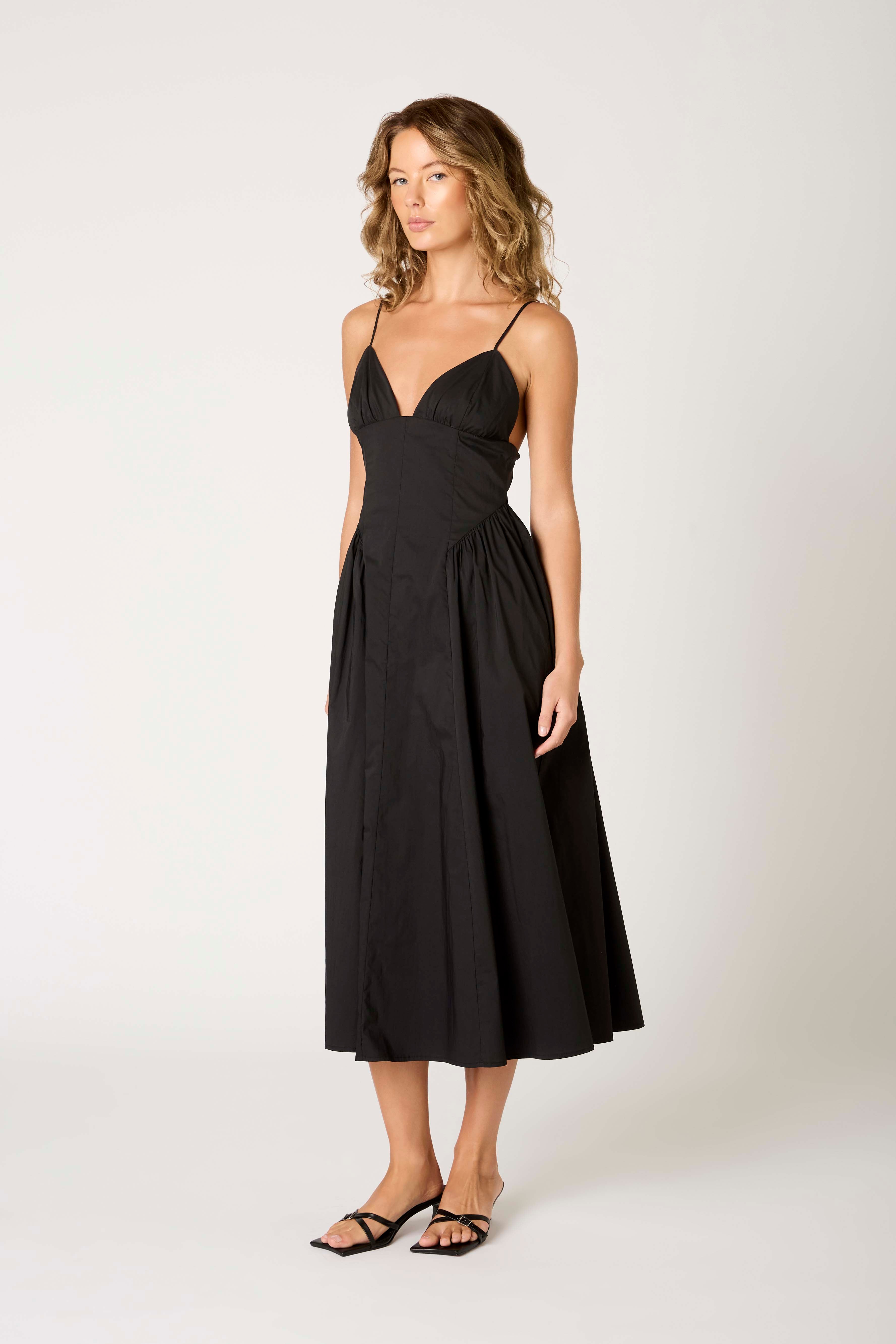 Sydney Dress in black side view
