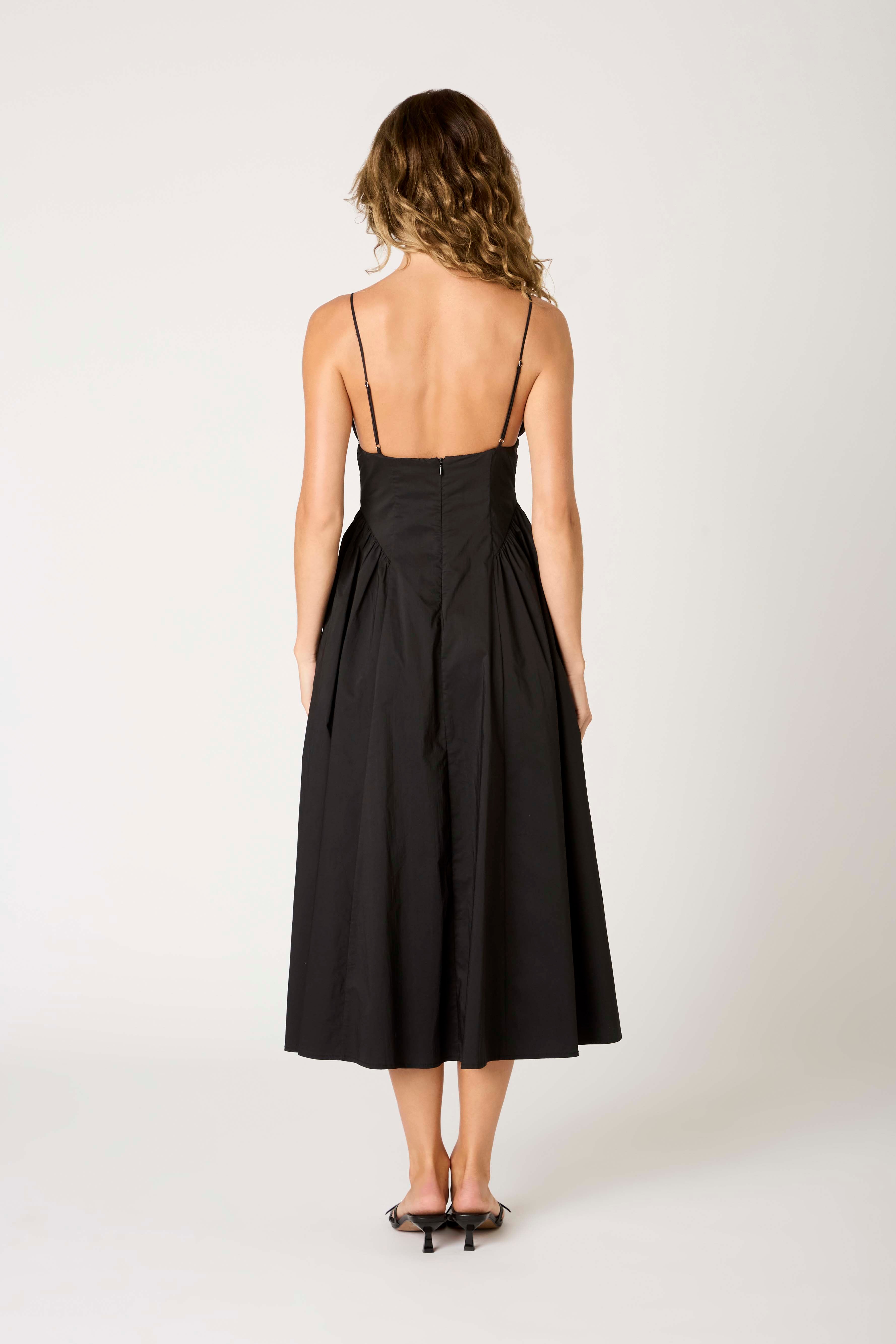 Sydney Dress in black back view