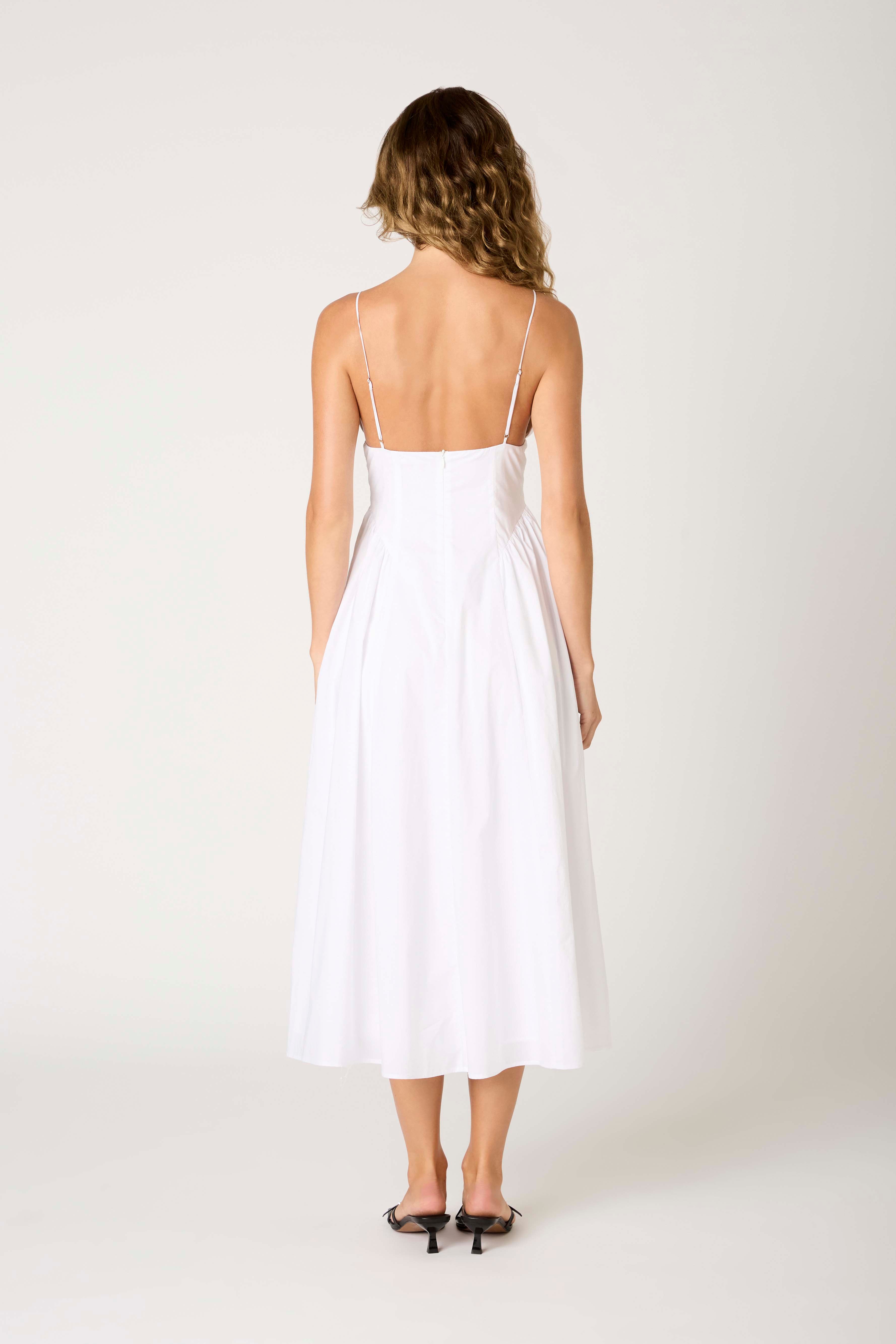 Sydney Dress in white back view