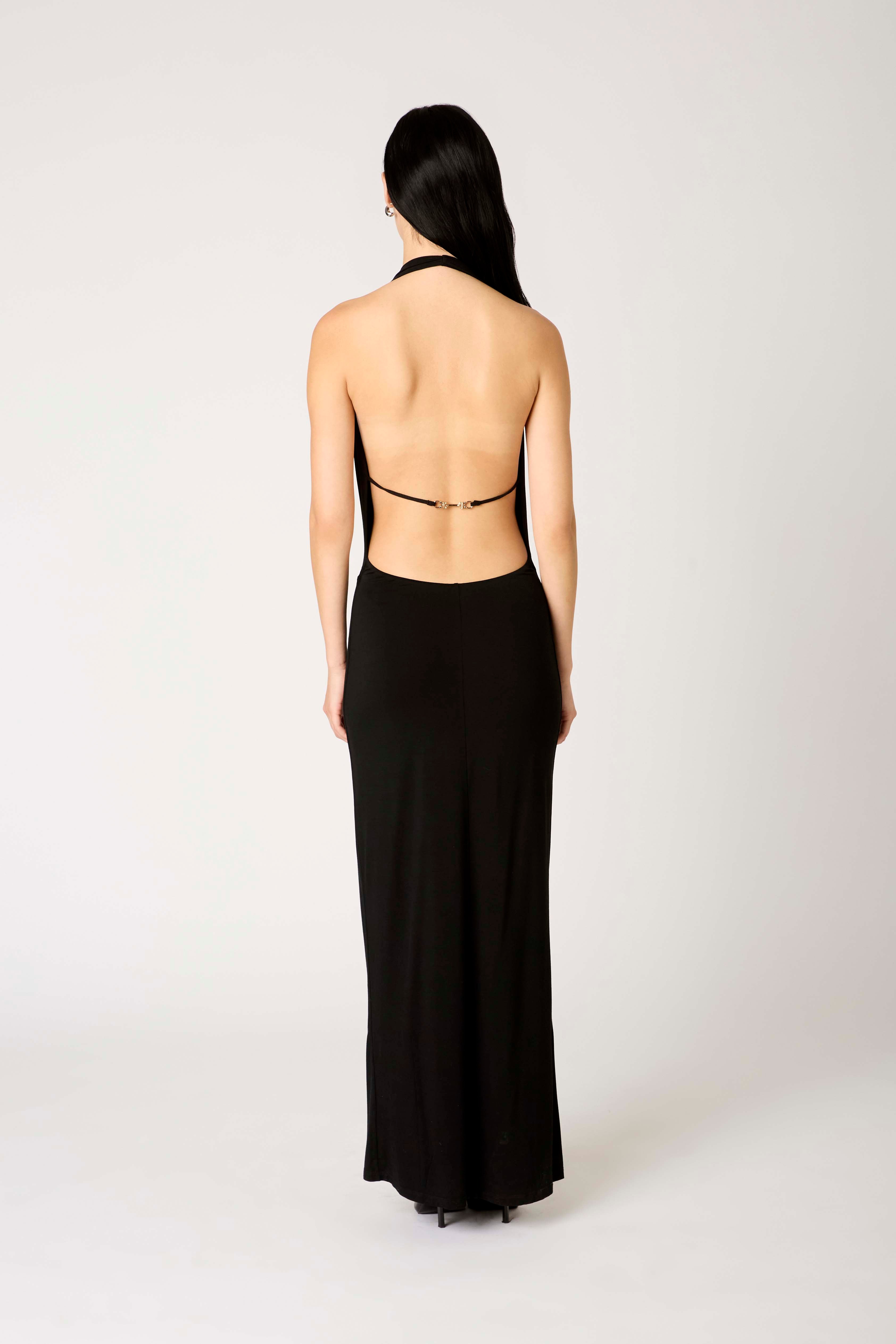 Xenia Dress in black back view