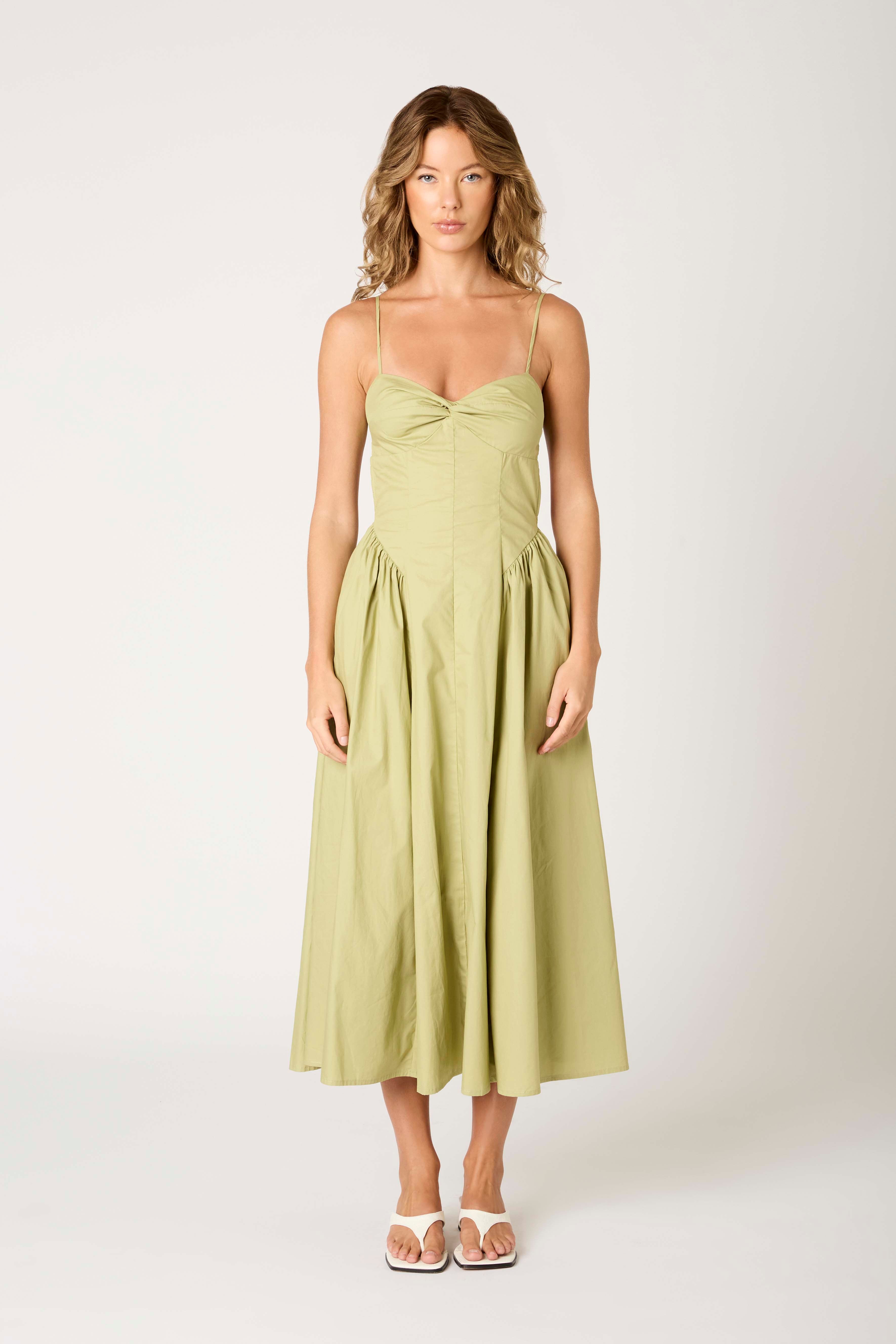 Destene Dress in fern front view