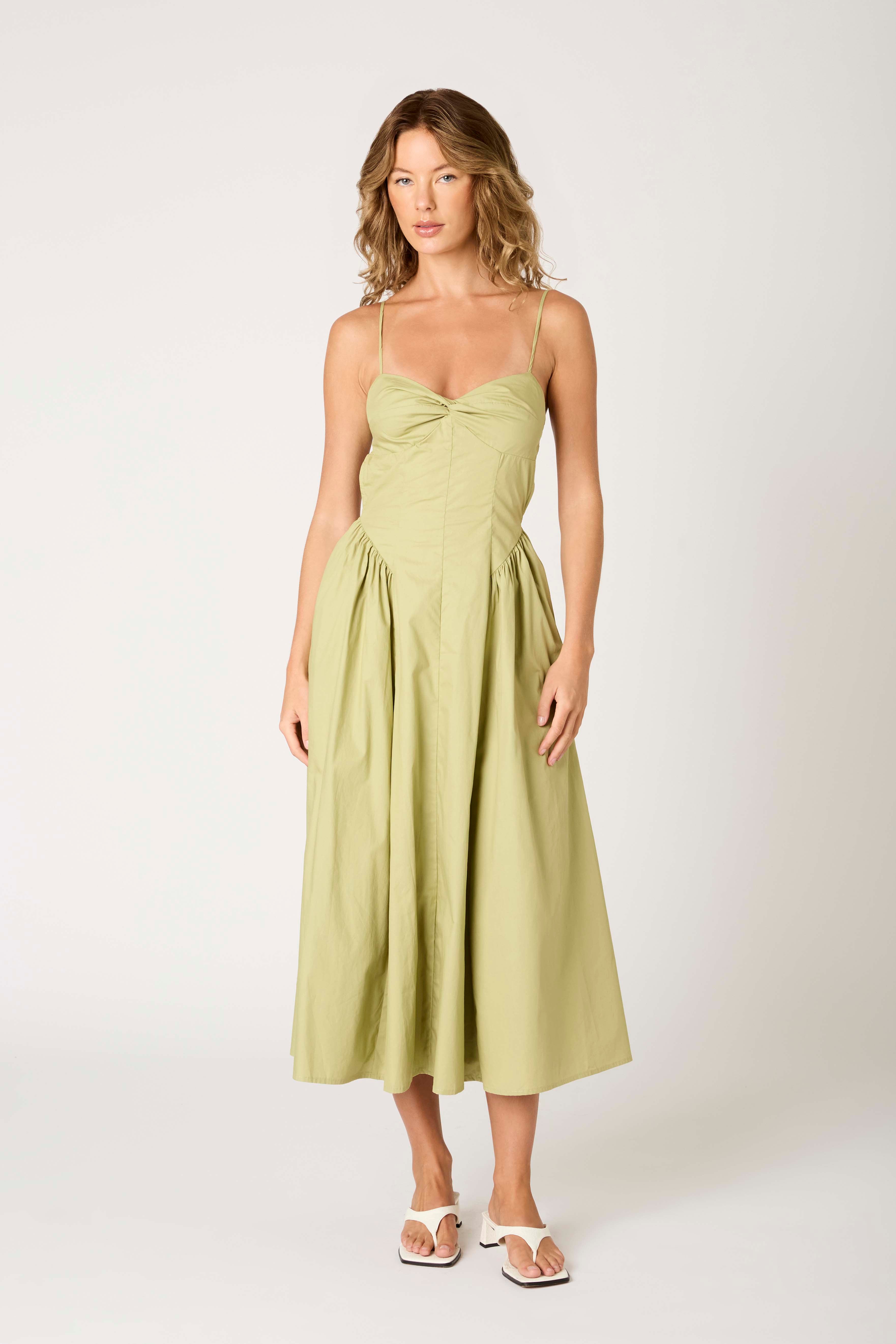 Side-buckle Drape Dress – L'AUBE BLANC