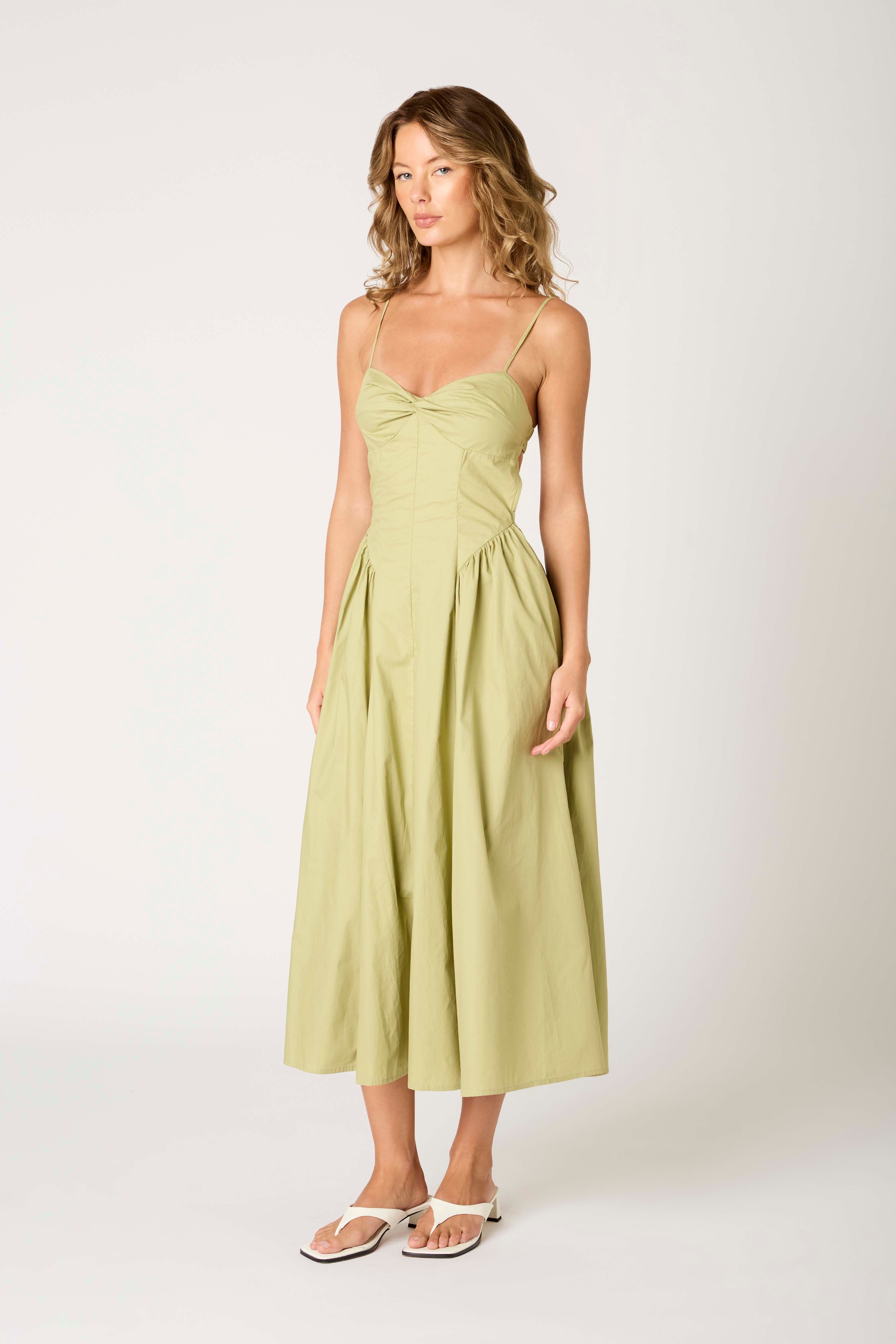 Destene Dress in fern side view