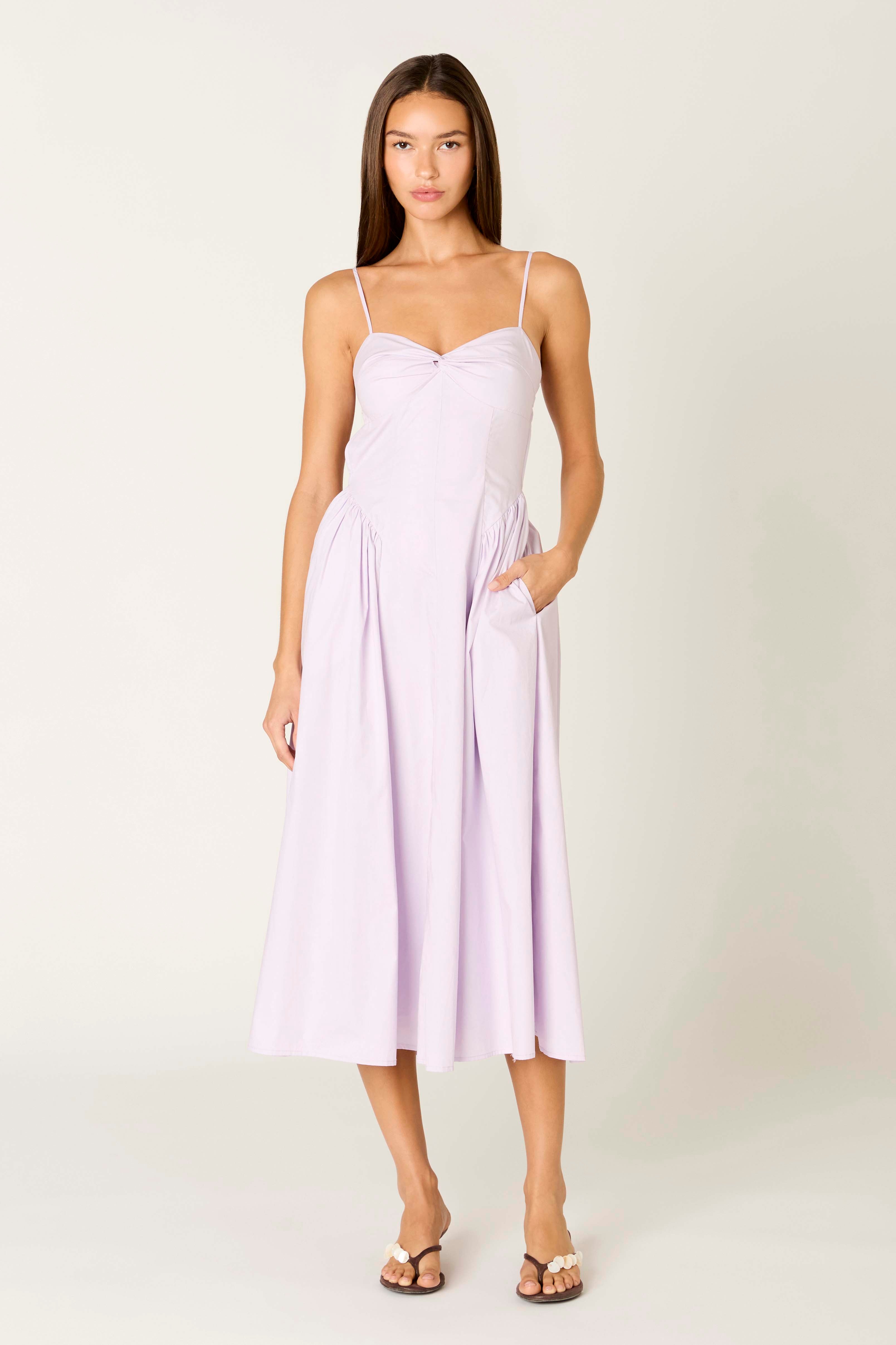 Destene Dress in lilac front view