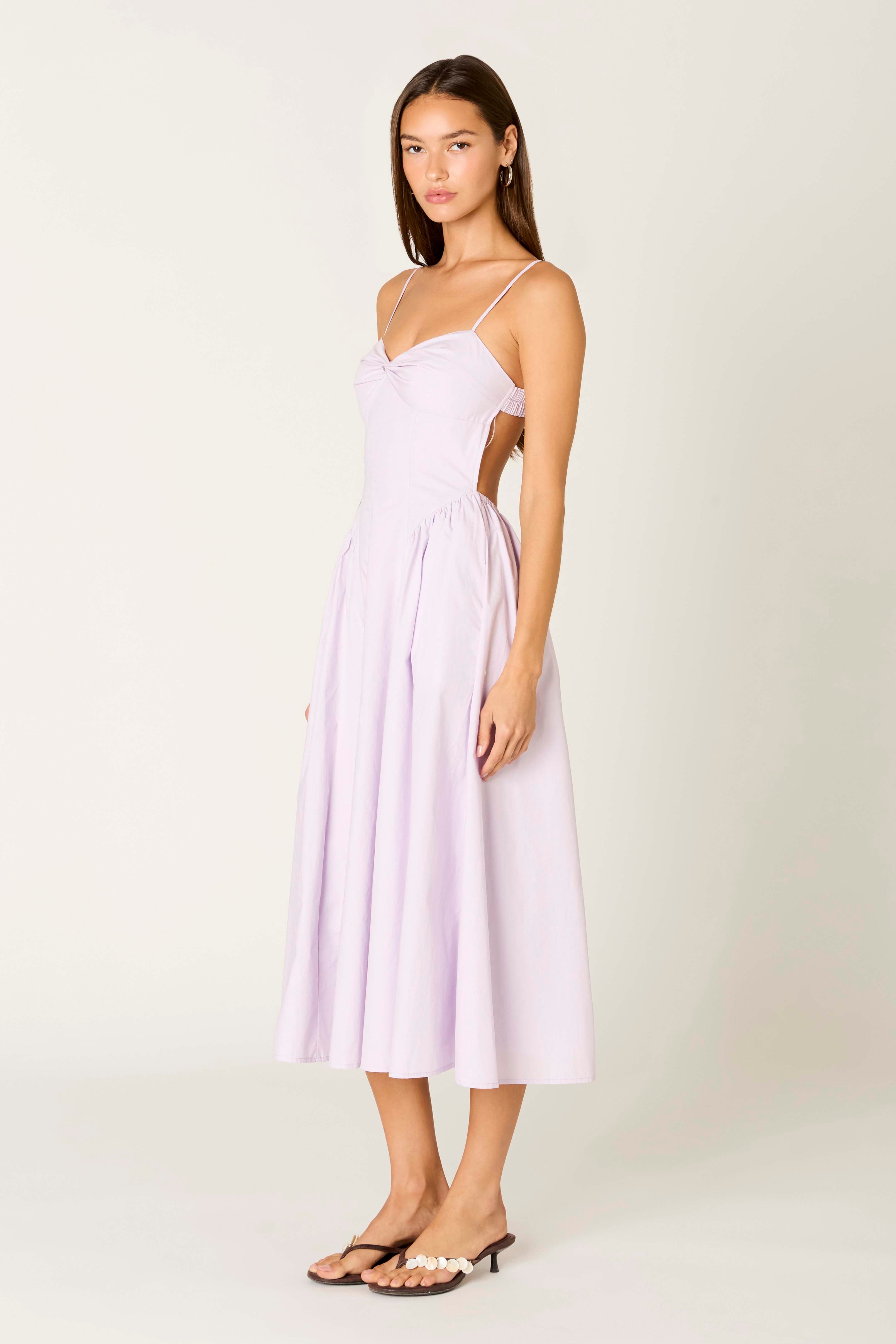 Destene Dress in lilac side view