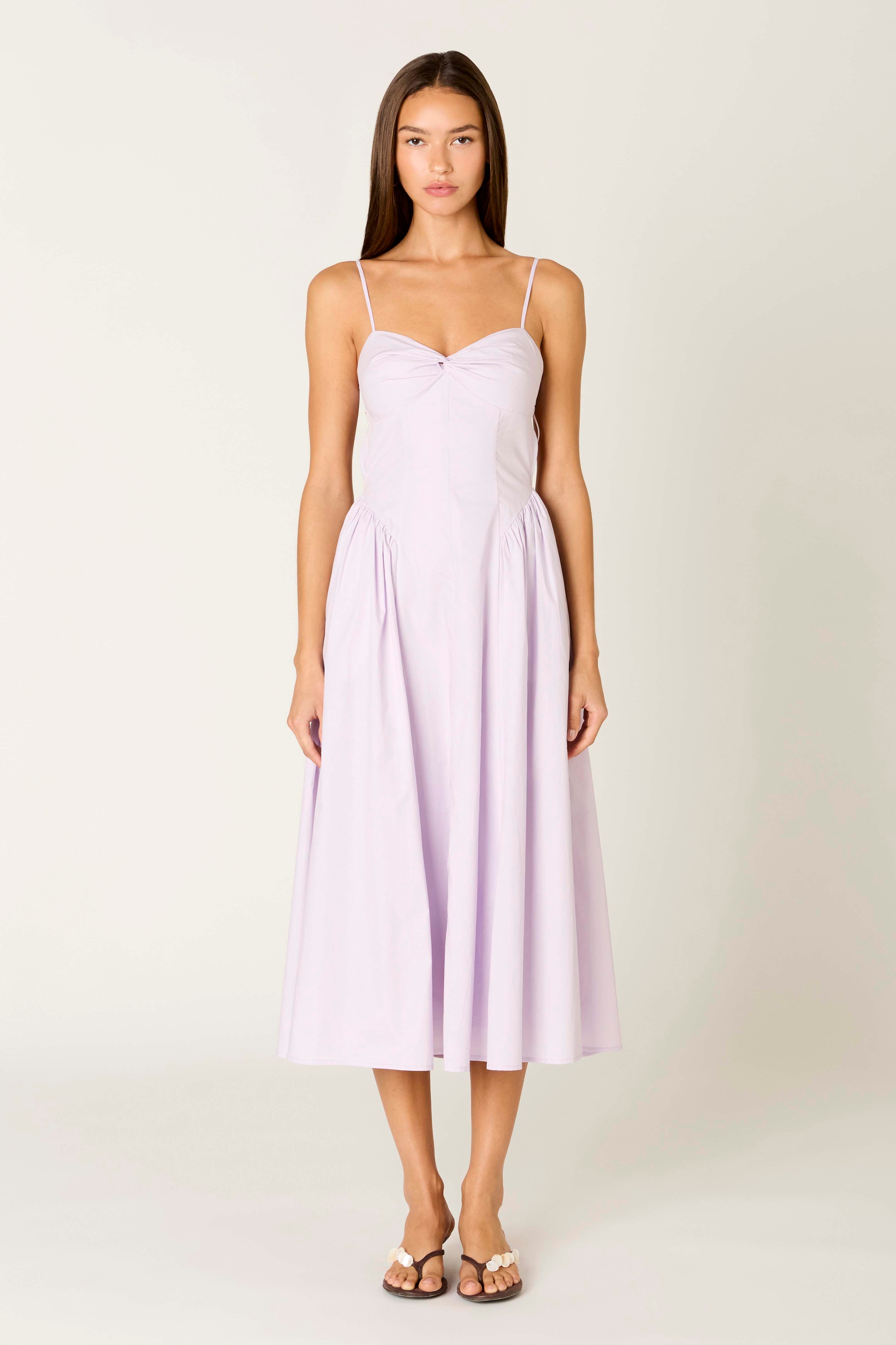 Destene Dress in lilac front view