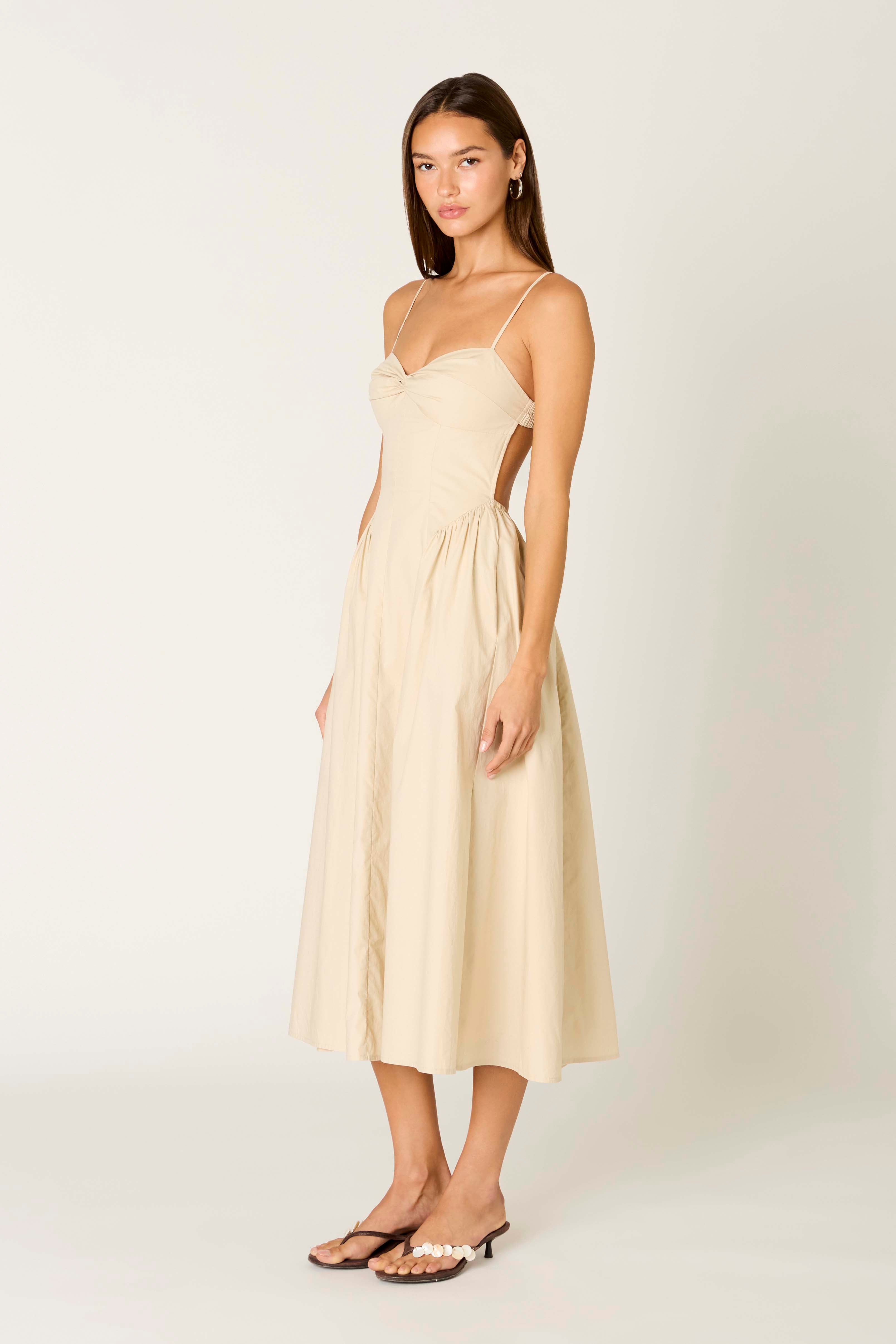 Destene Dress in shell side view