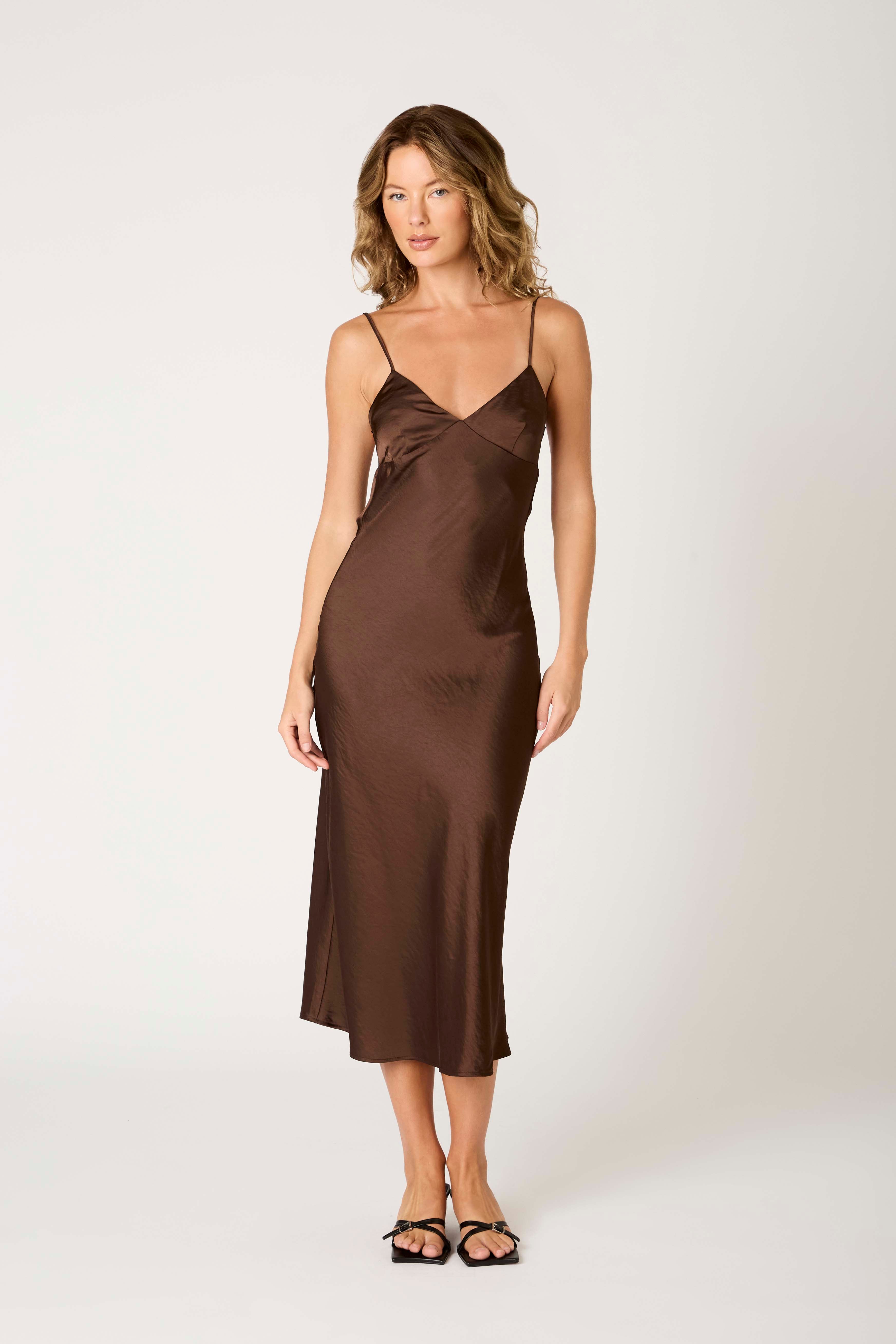 Chrishelle Dress in nutshell front view