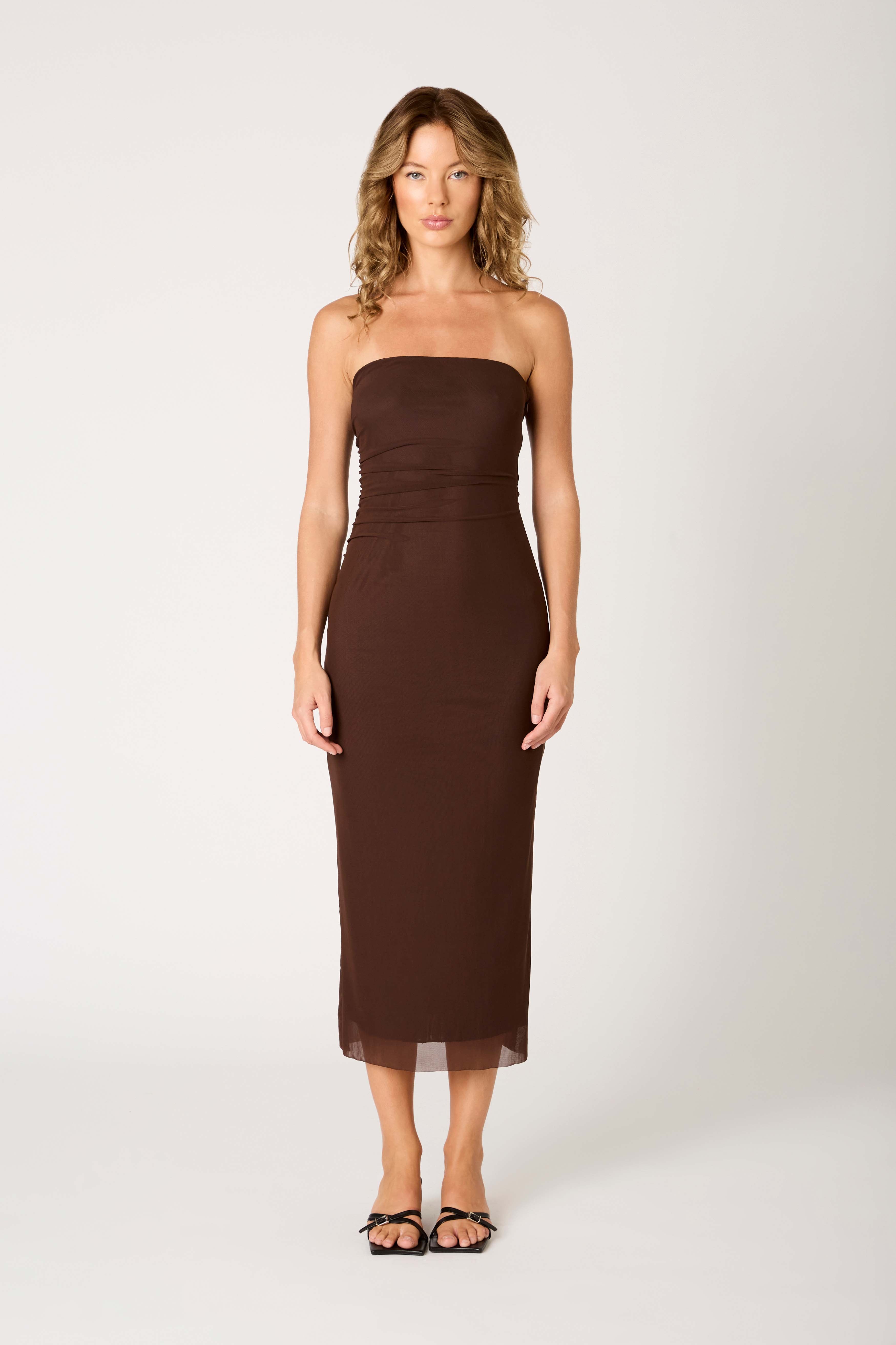 Rowa Dress in coconut front view