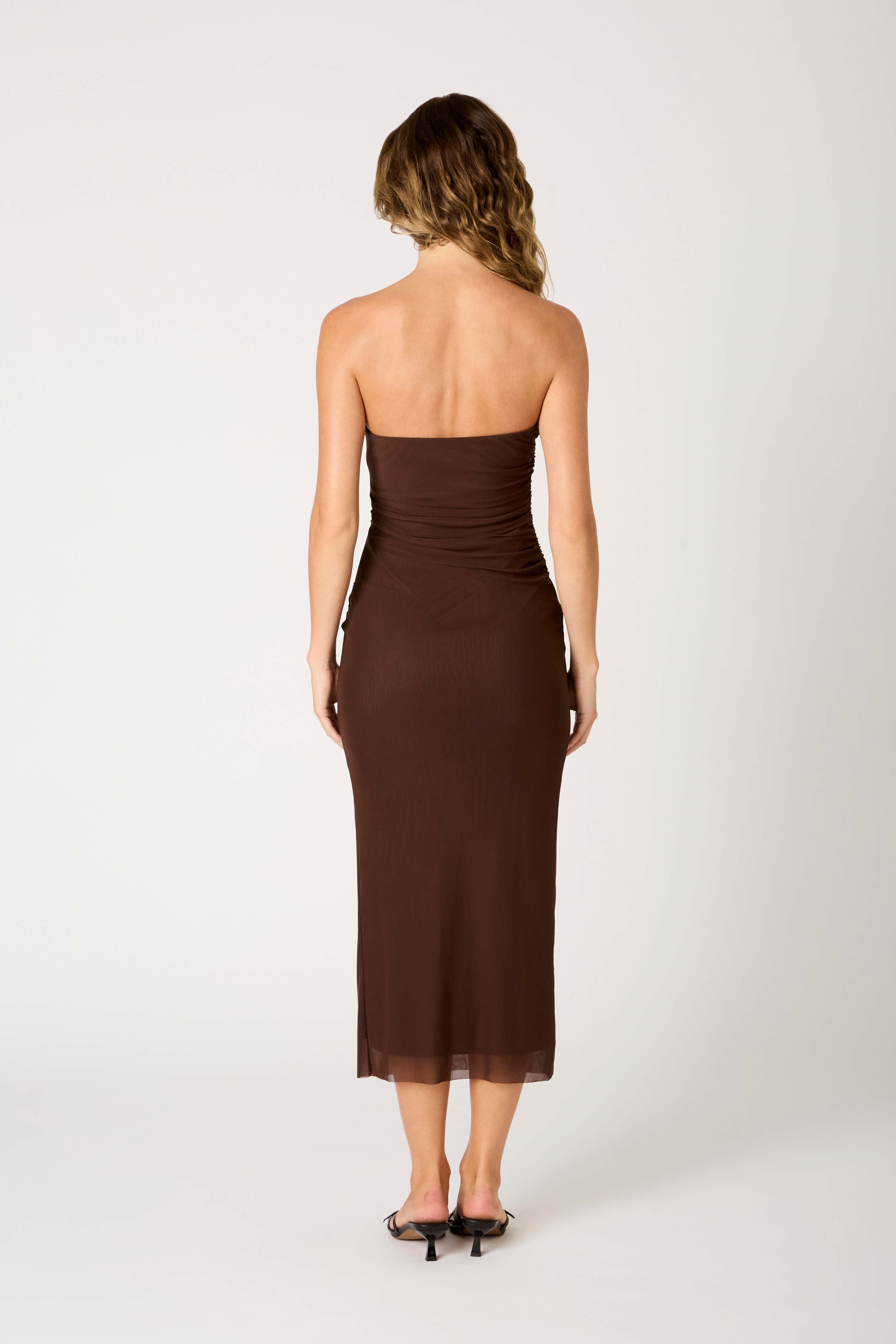 Rowa Dress in coconut back view