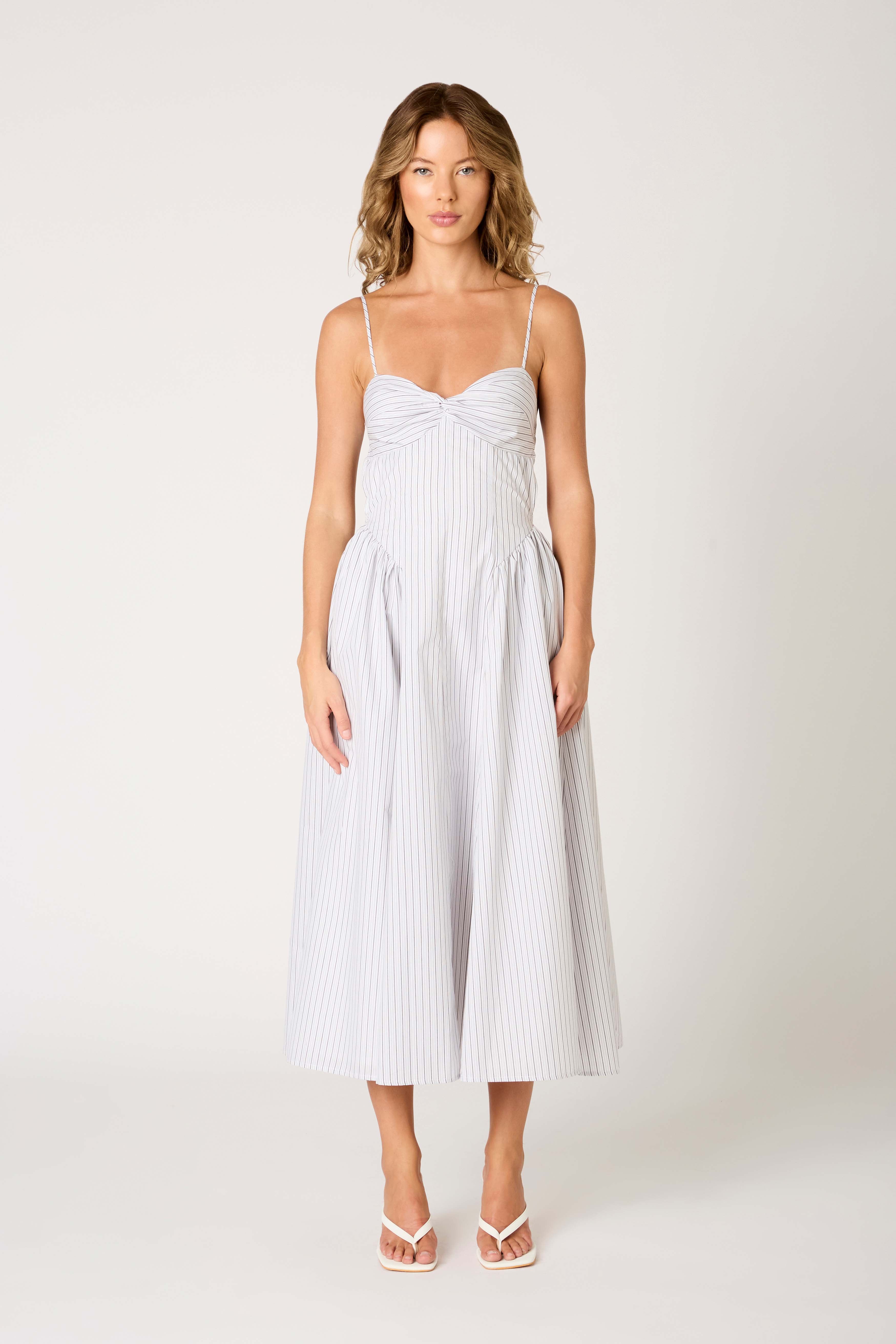 Destene Dress in white front view