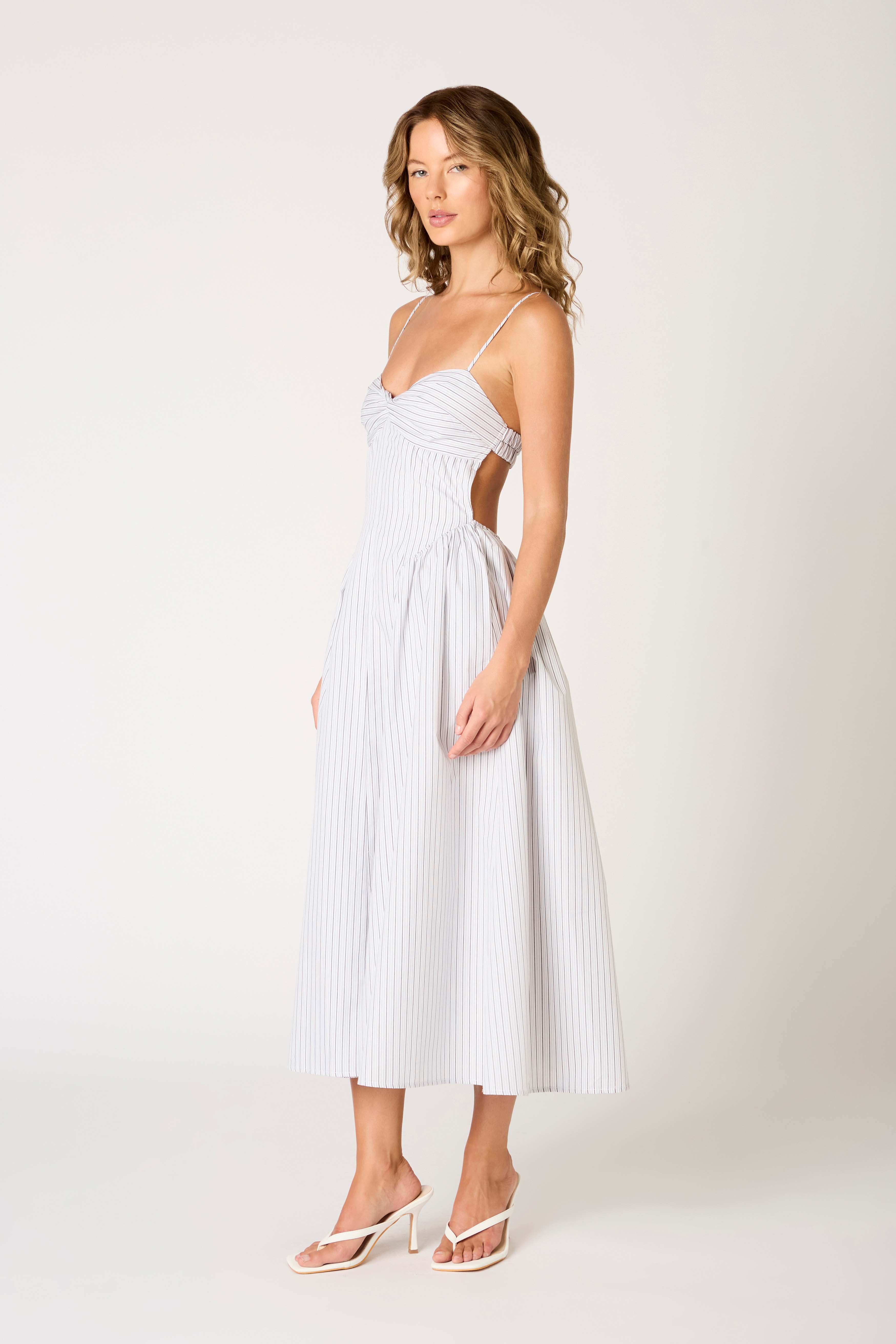 Destene Dress in white side view