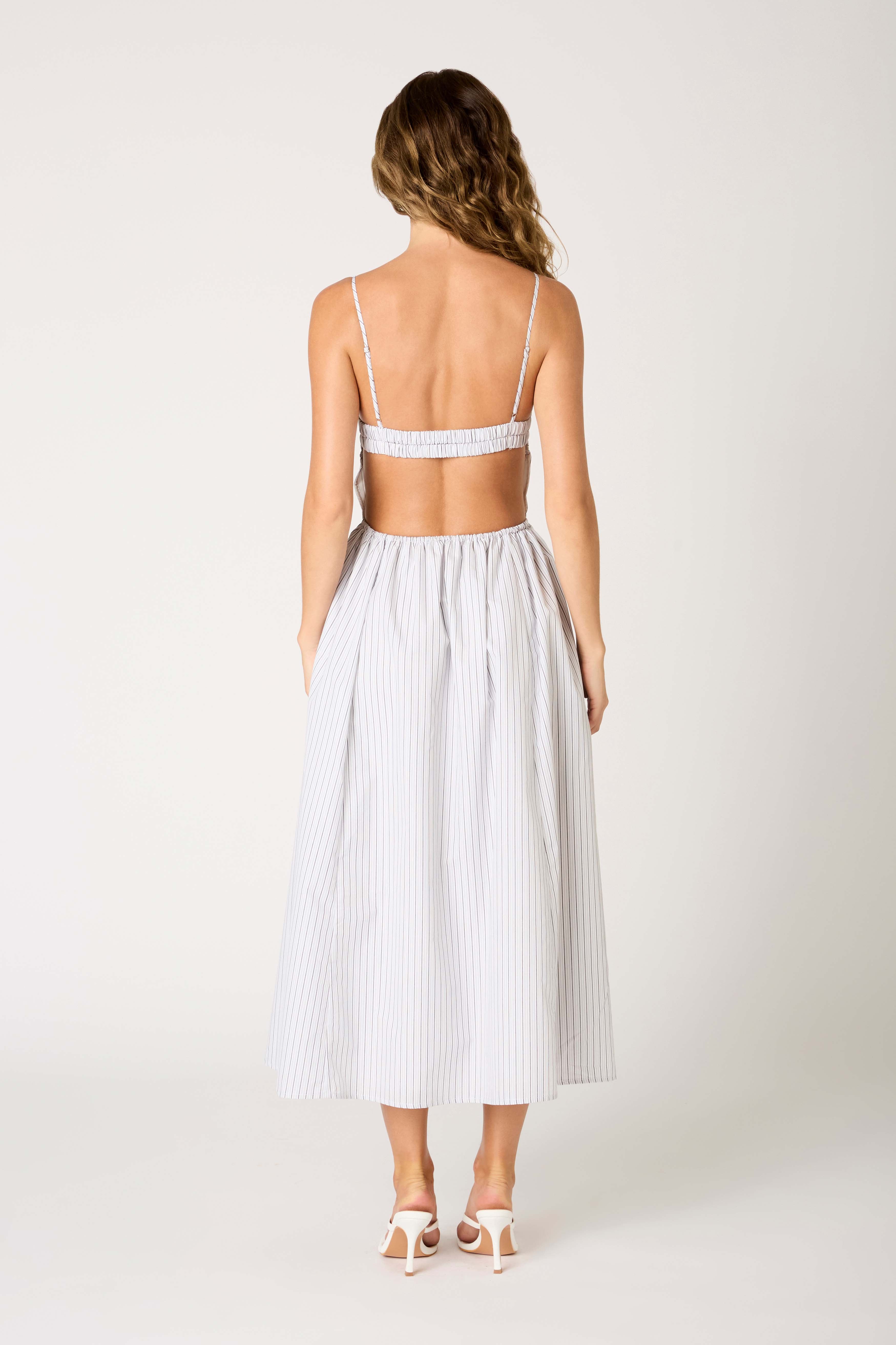 Destene Dress in white back view