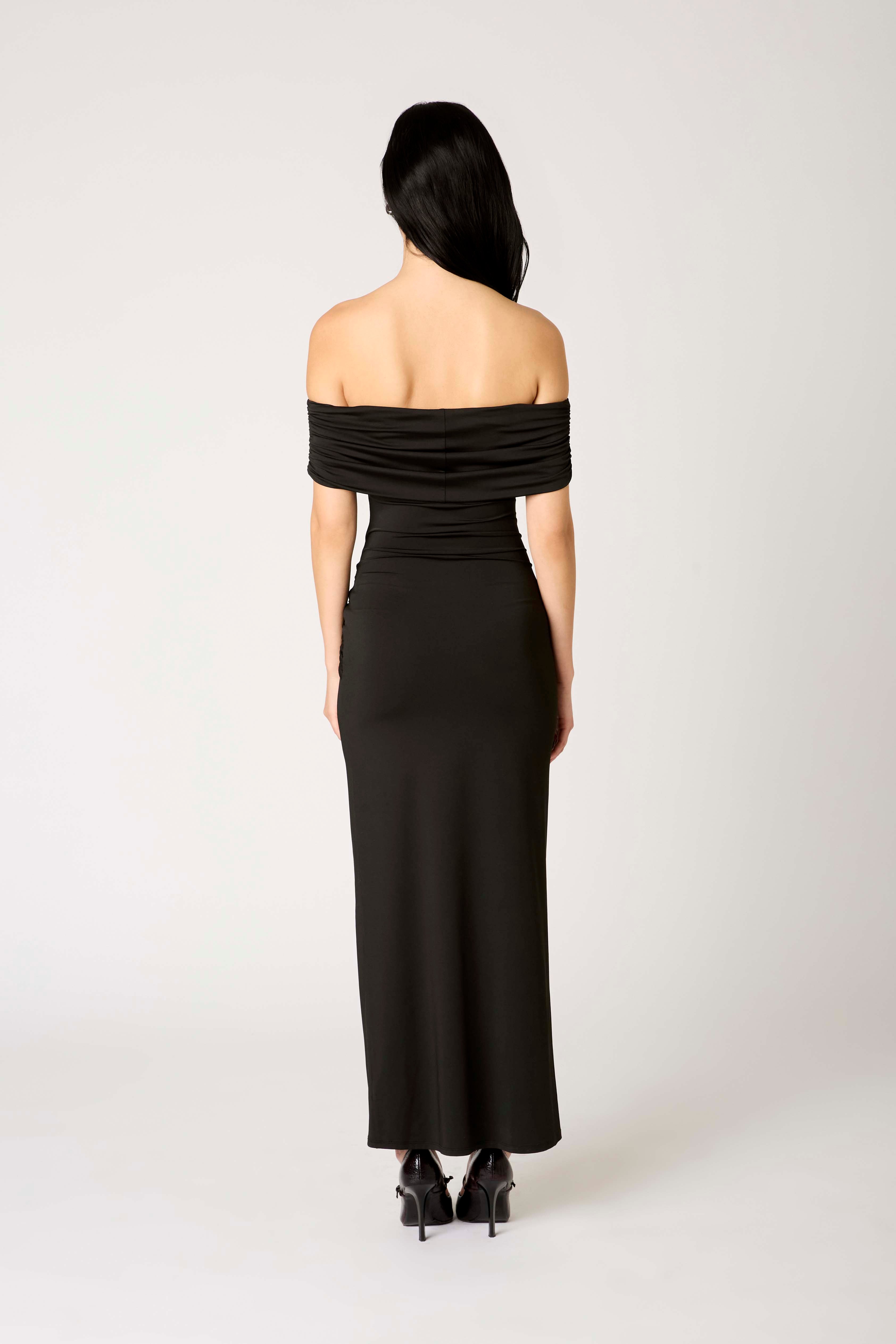 Calista Dress in black back view