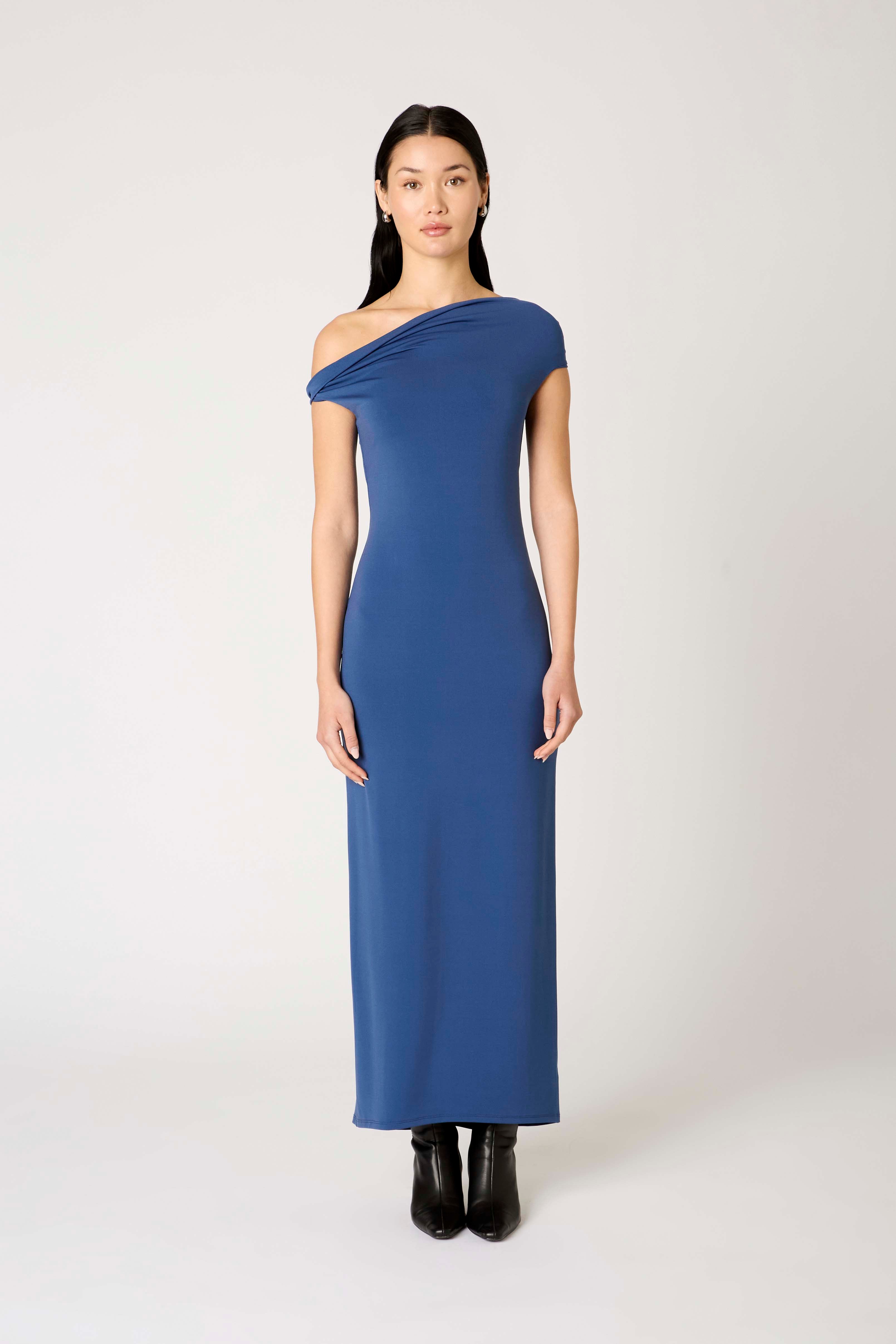 Clara Dress in dusk front view