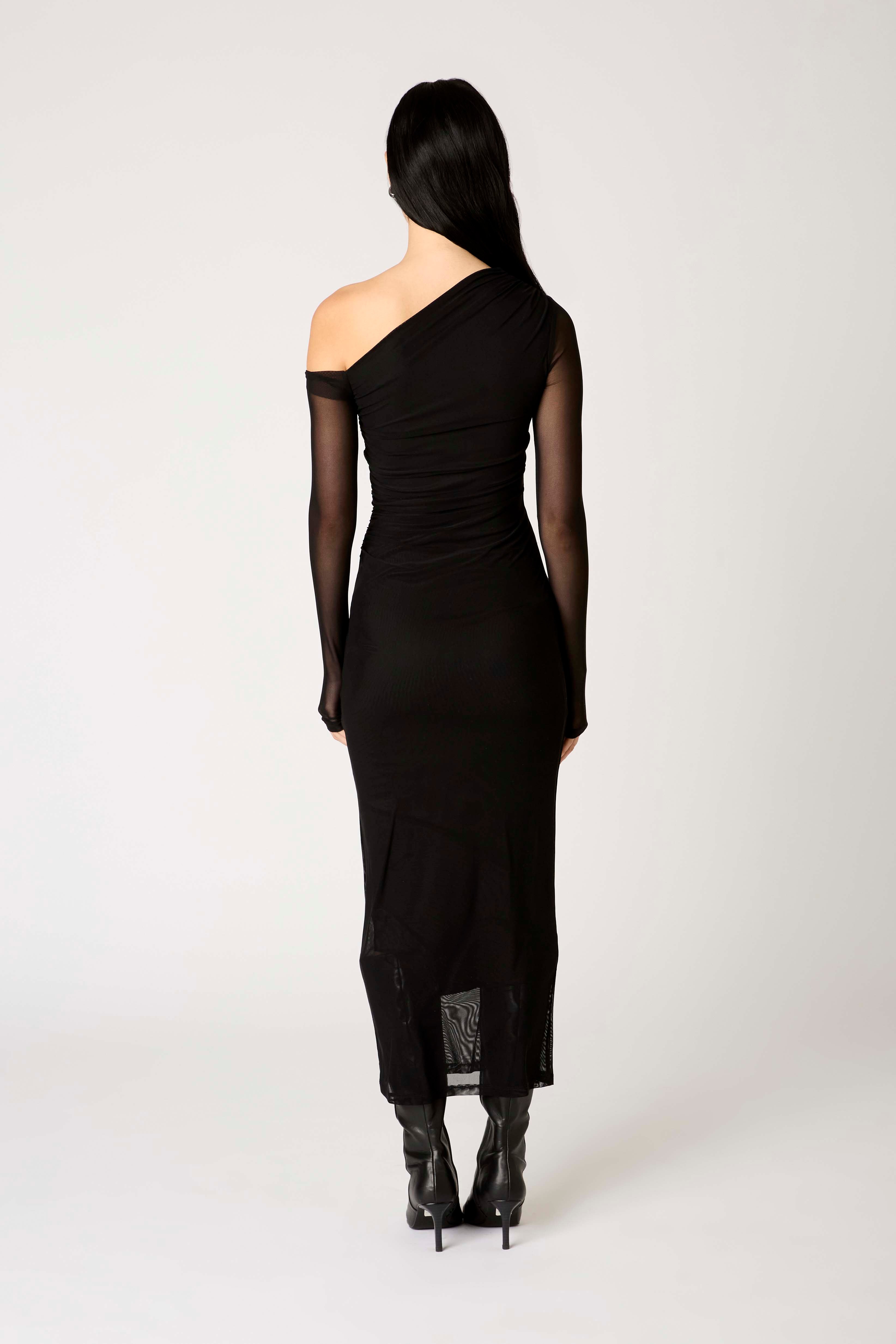 Lyra Dress in black back view