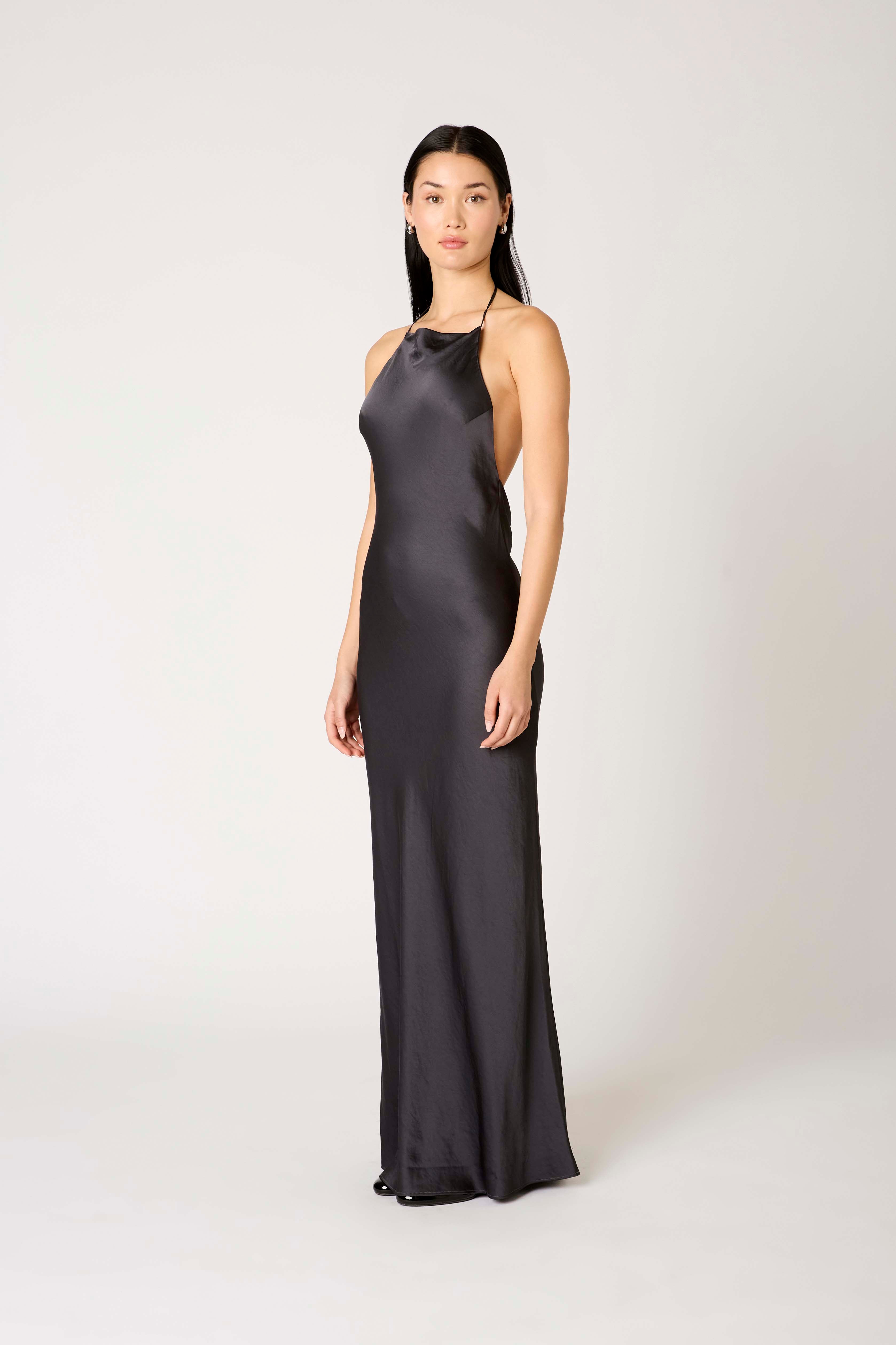 Zora Dress in soot side view