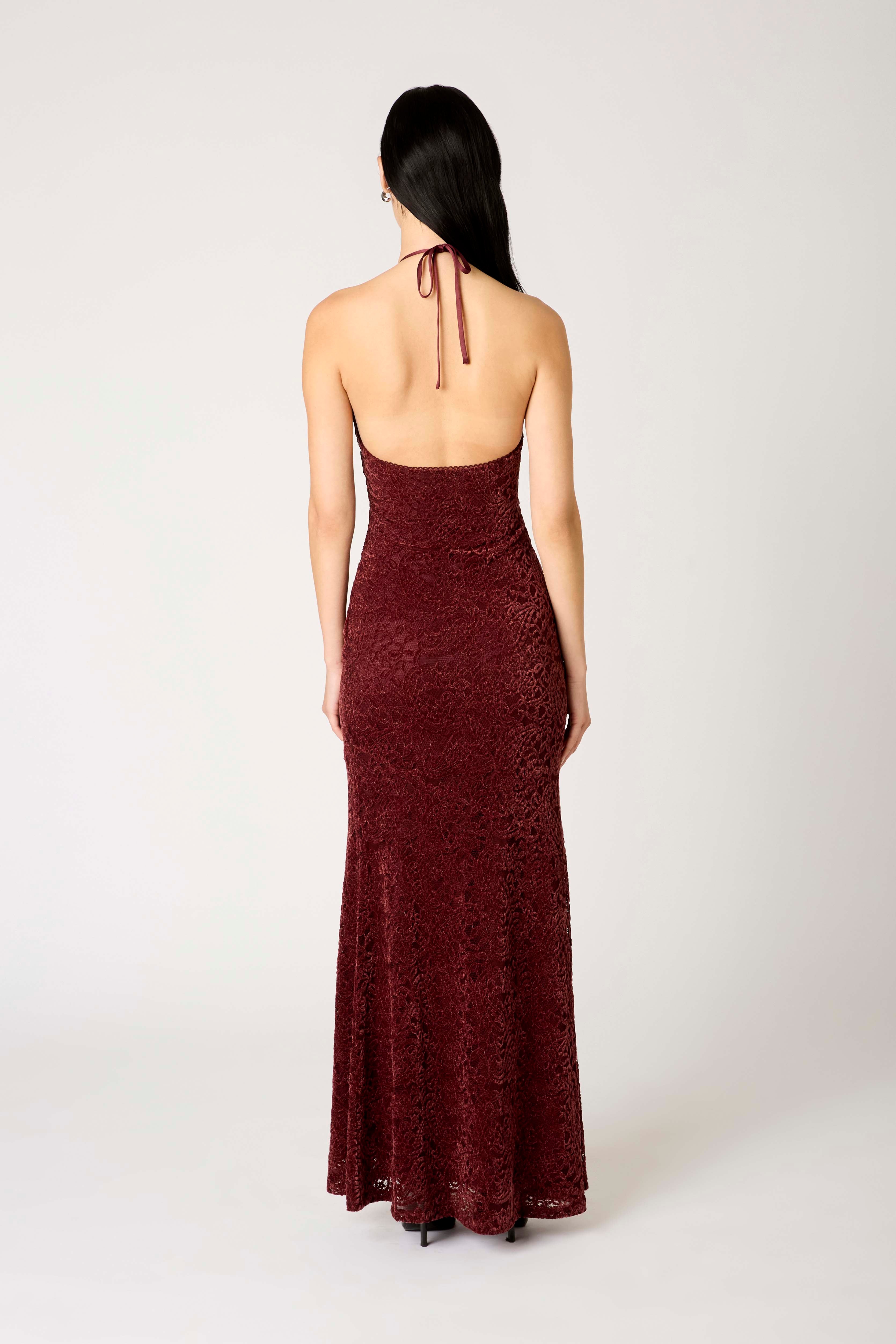 Aurelia Dress in cocoa back view