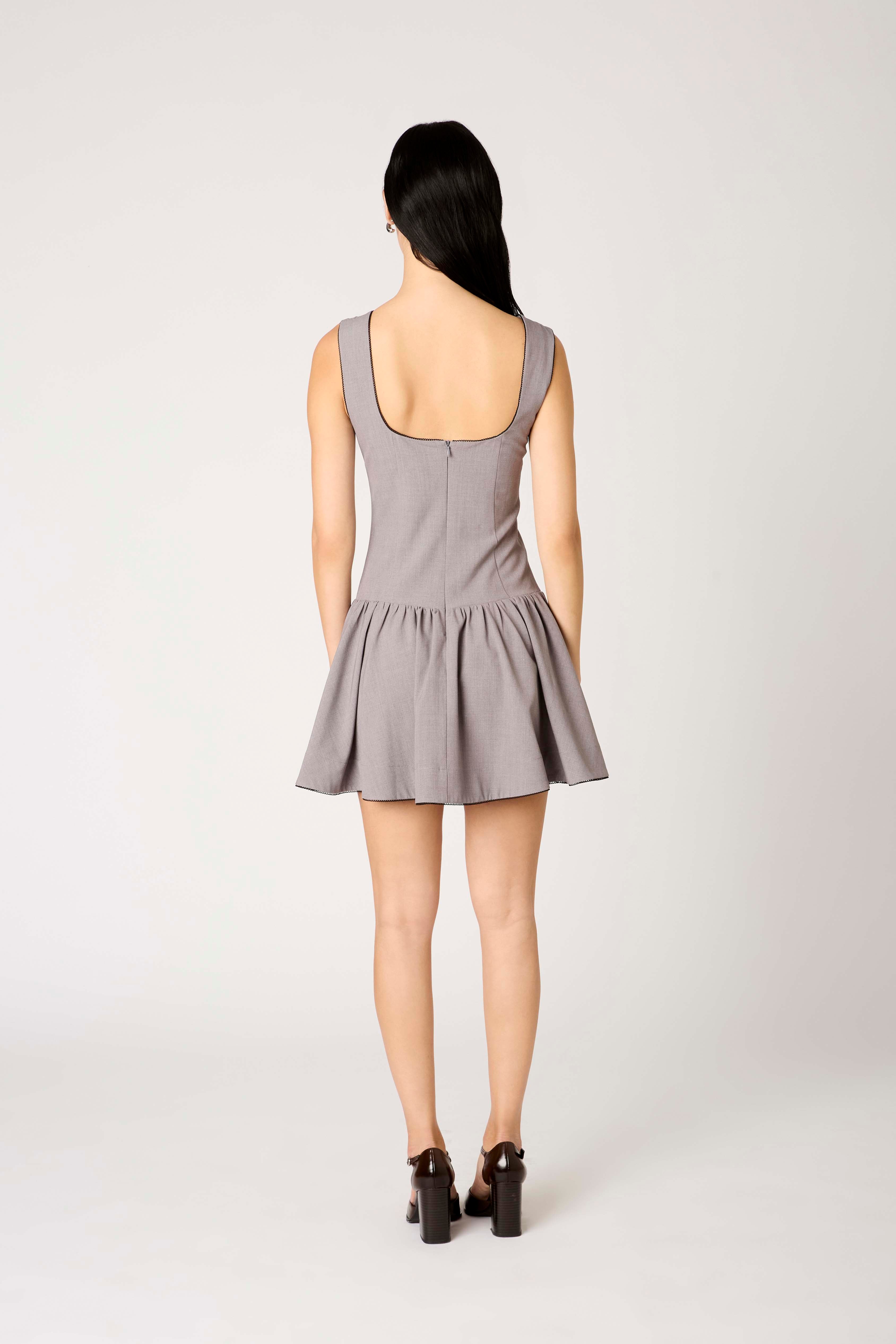 Cabaello Dress in grey back view